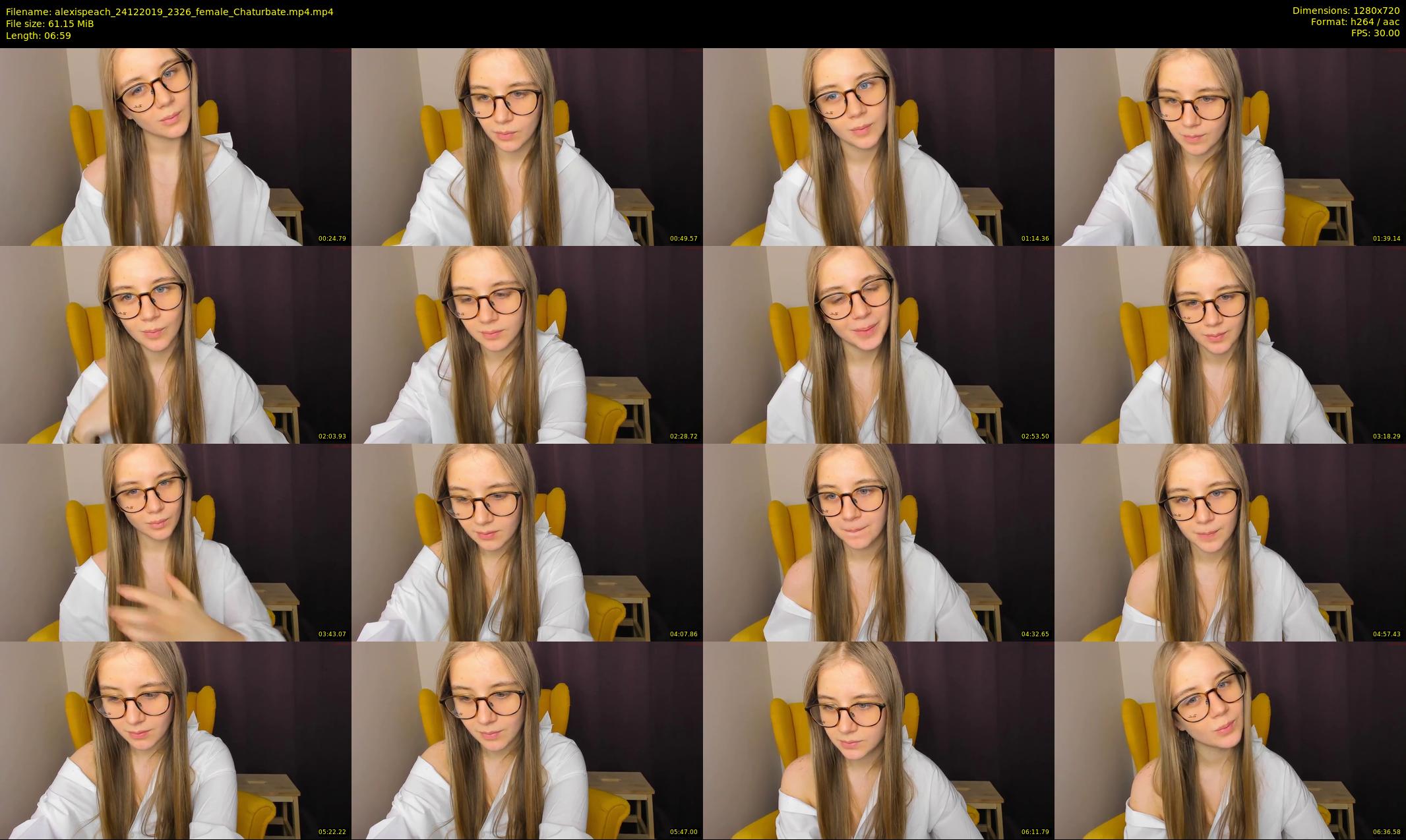 alexispeach — 7 minute Chaturbate female cam show recording, 720p, Dec 24, 2019