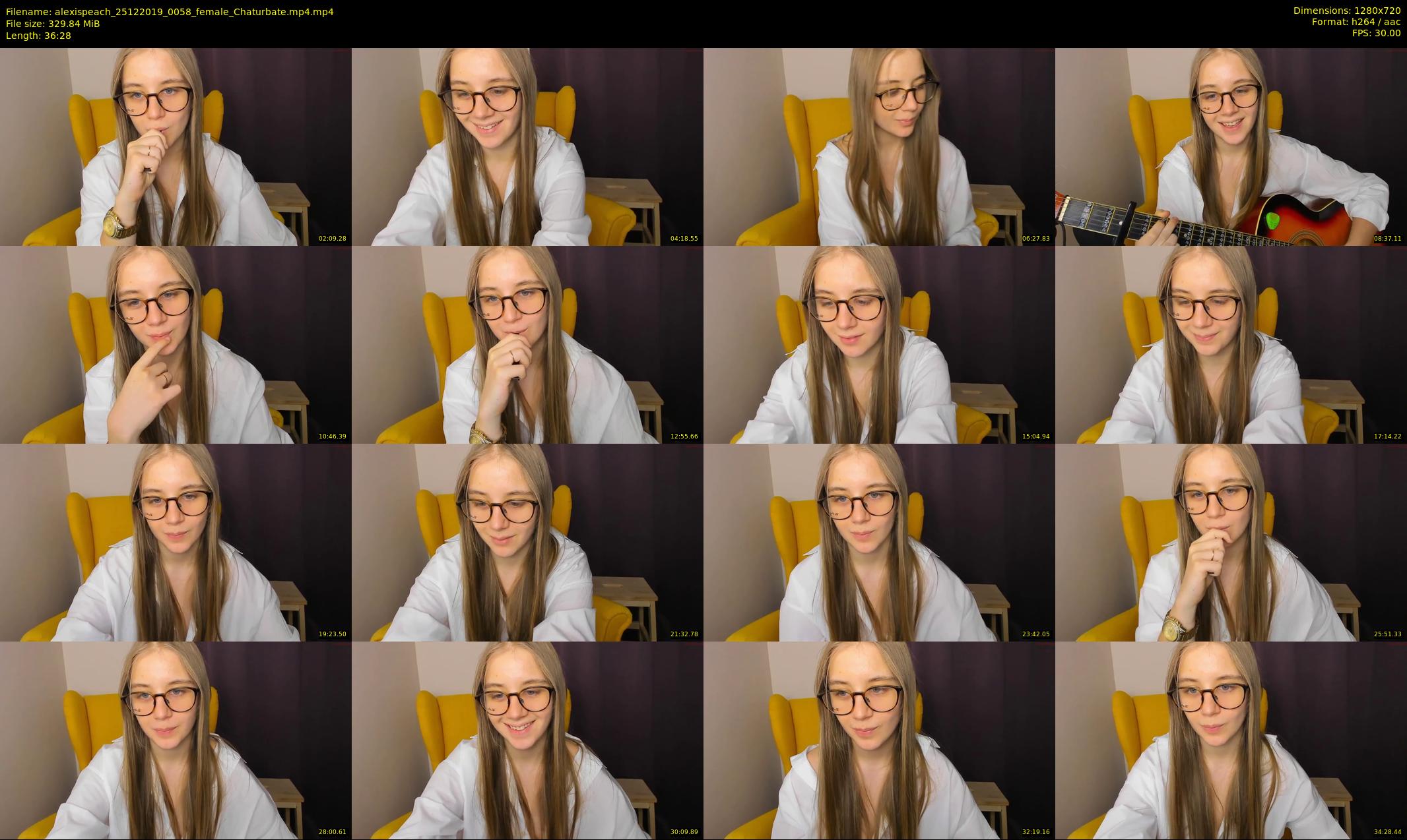 alexispeach — 37 minute Chaturbate female cam show recording, 720p, Dec 25, 2019
