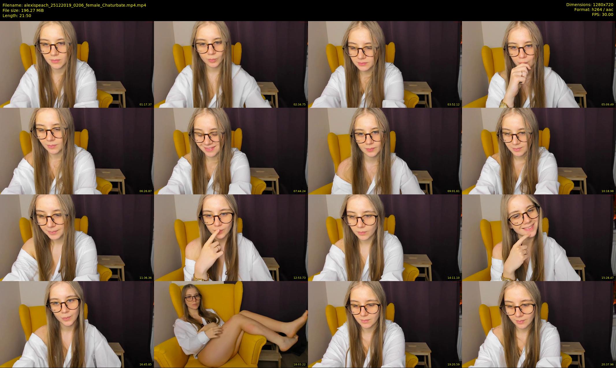 alexispeach — 22 minute Chaturbate female cam show recording, 720p, Dec 25, 2019