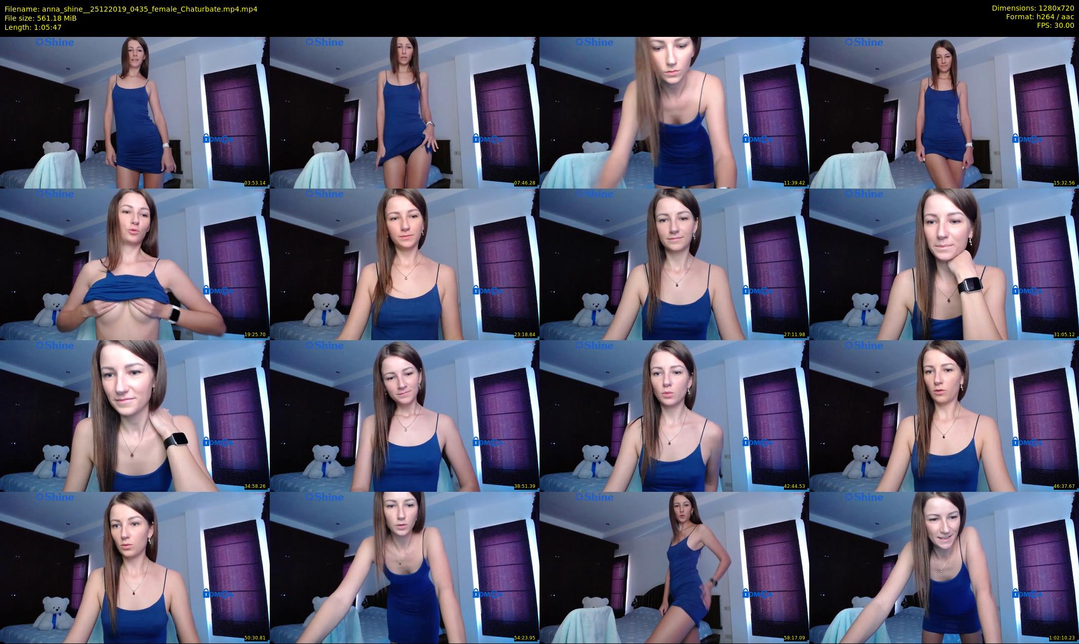 anna_shine_ — 66 minute Chaturbate female cam show recording, 720p, Dec 25, 2019