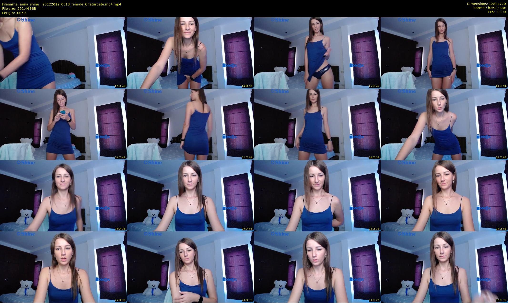 anna_shine_ — 34 minute Chaturbate female cam show recording, 720p, Dec 25, 2019