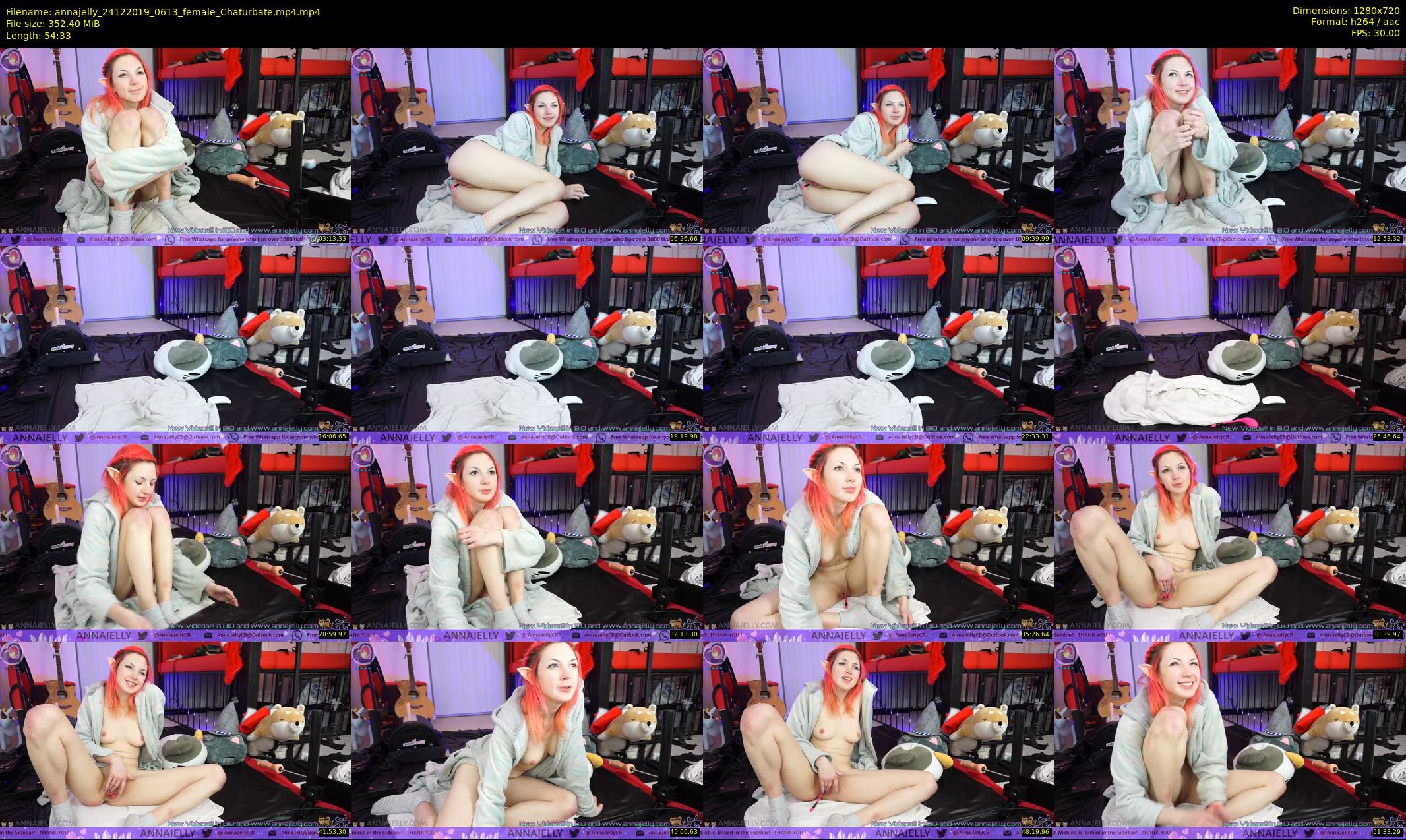 annajelly — 55 minute Chaturbate couple cam show recording, 720p, Dec 24, 2019