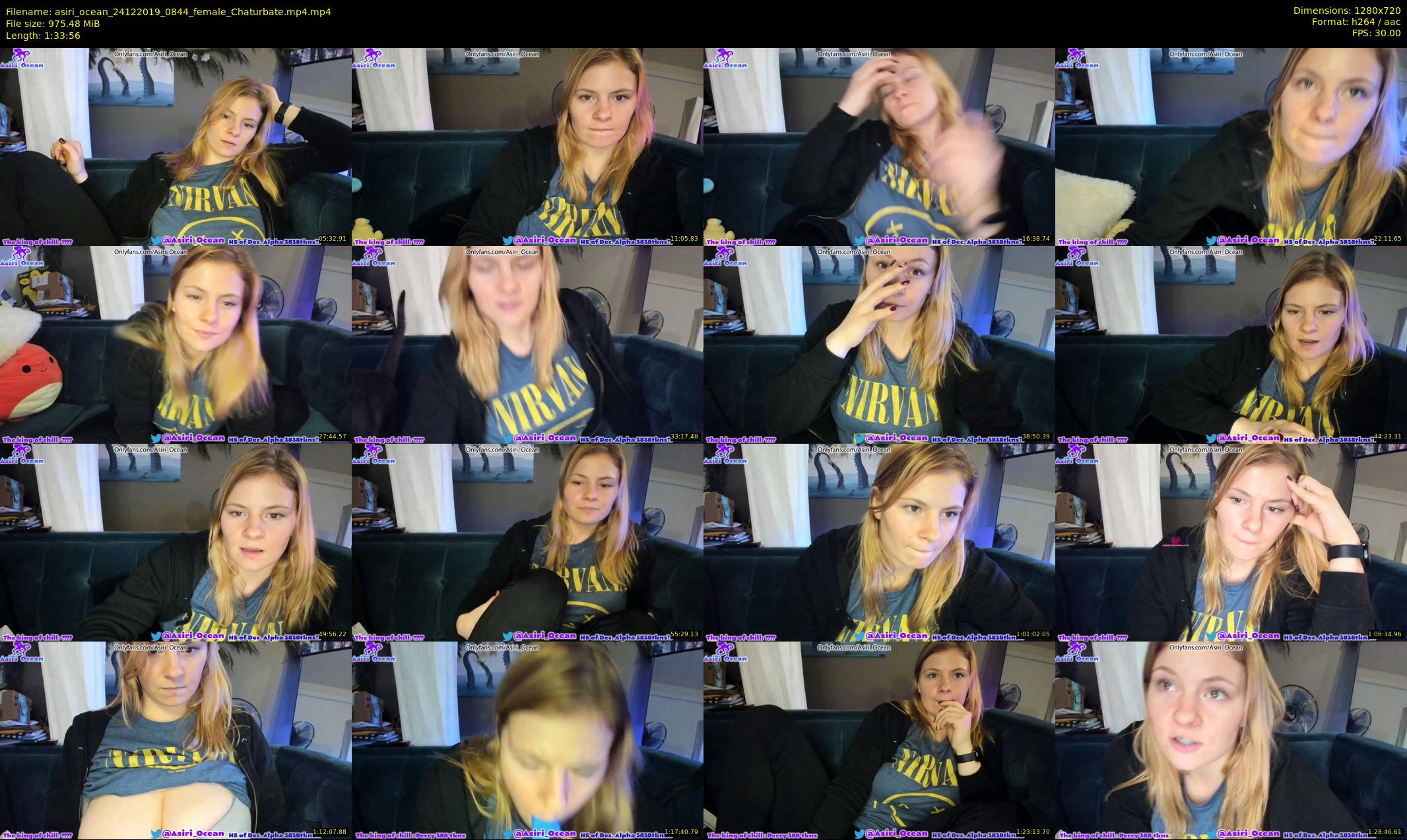 asiri_ocean — 94 minute Chaturbate female cam show recording, 720p, Dec 24, 2019