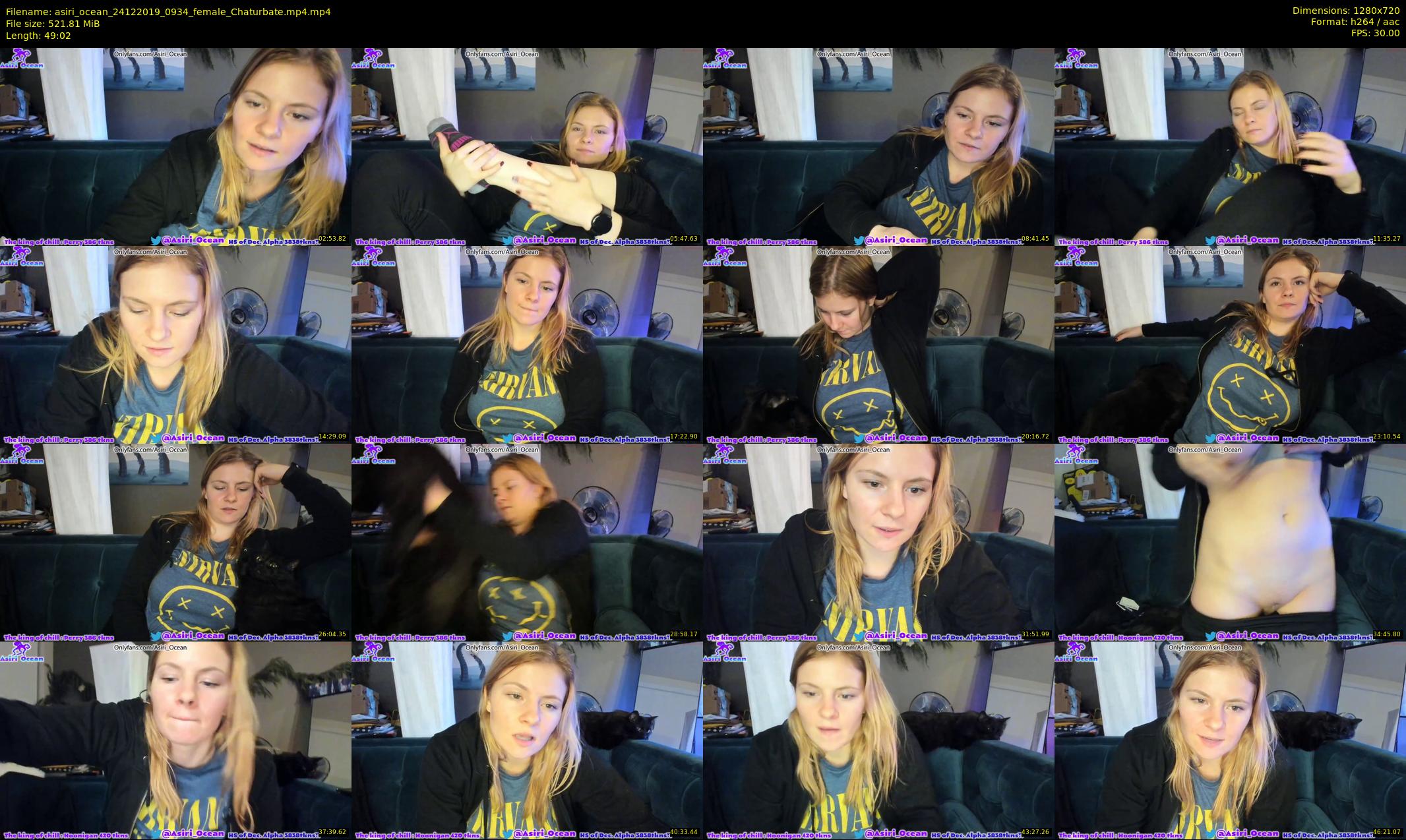 asiri_ocean — 50 minute Chaturbate female cam show recording, 720p, Dec 24, 2019