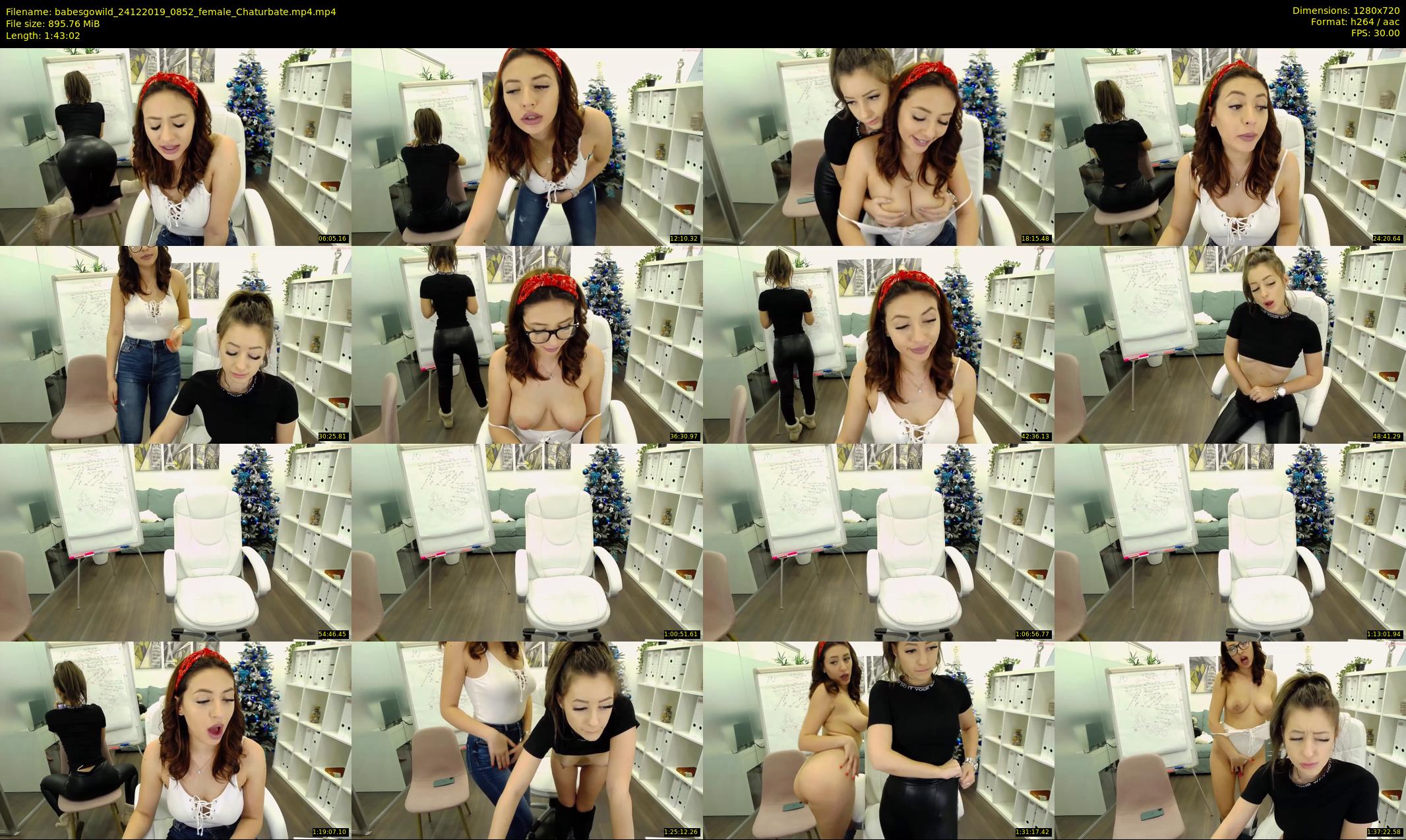 babesgowild — 104 minute Chaturbate couple cam show recording, 720p, Dec 24, 2019