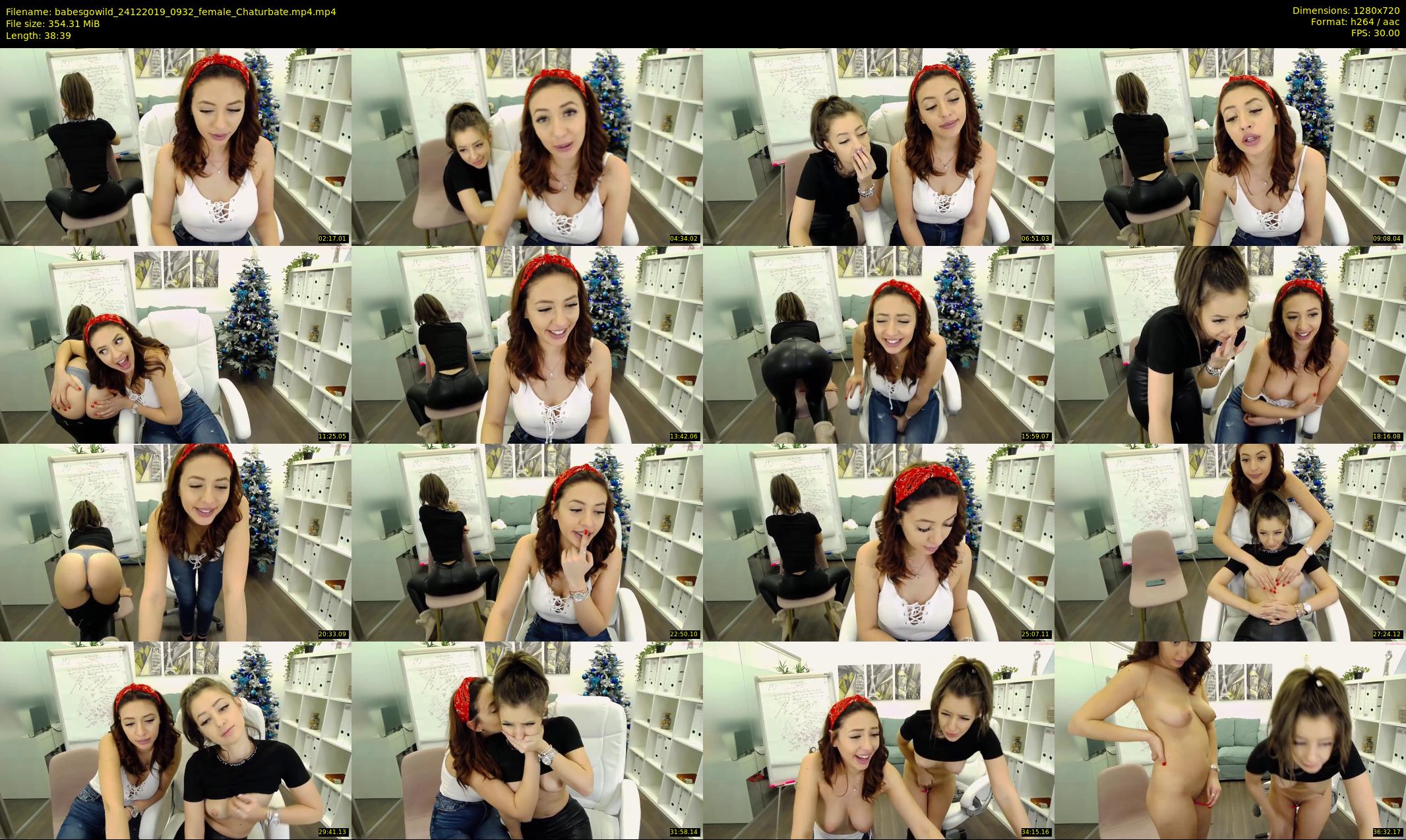 babesgowild — 39 minute Chaturbate couple cam show recording, 720p, Dec 24, 2019