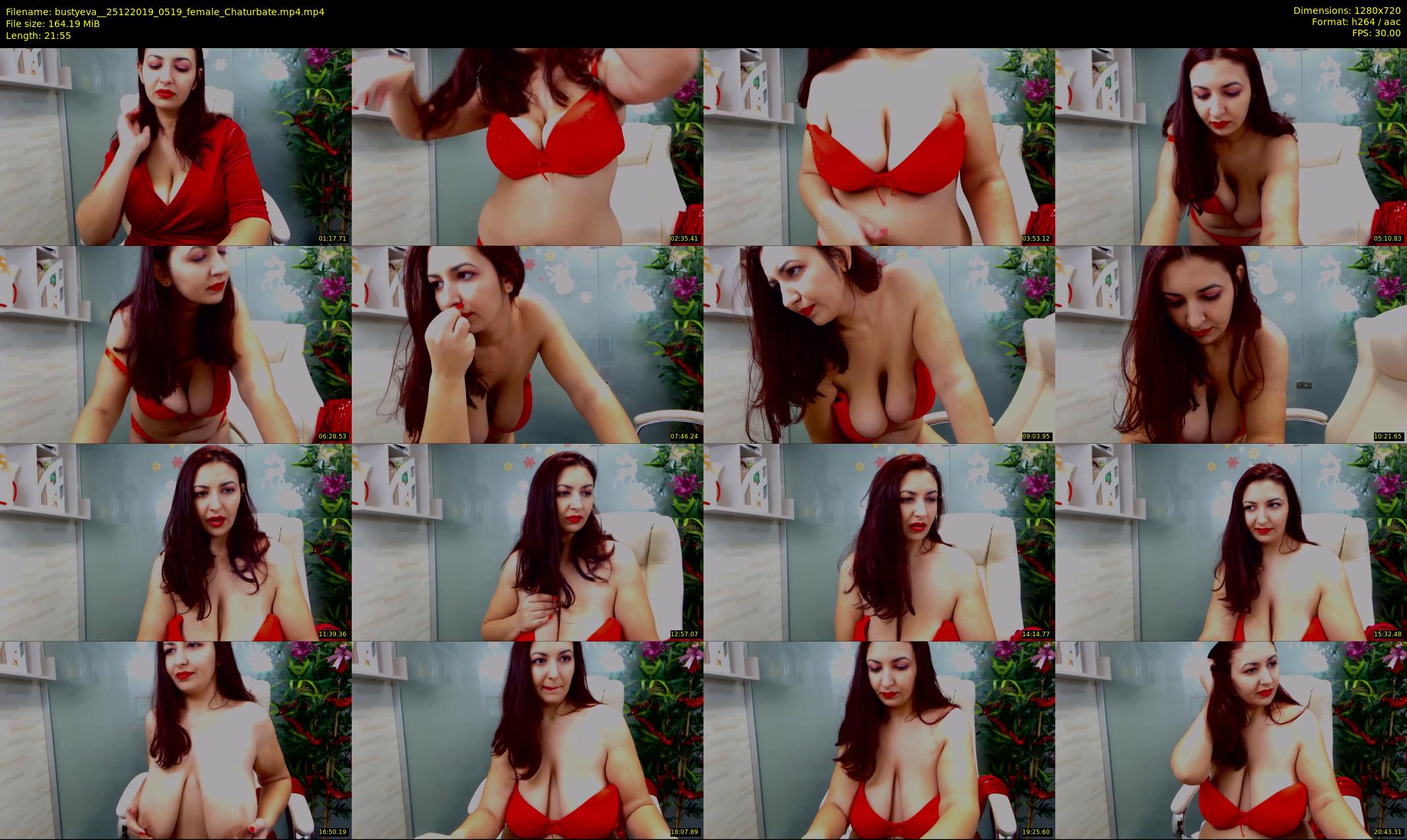 bustyeva_ — 22 minute Chaturbate female cam show recording, 720p, Dec 25, 2019