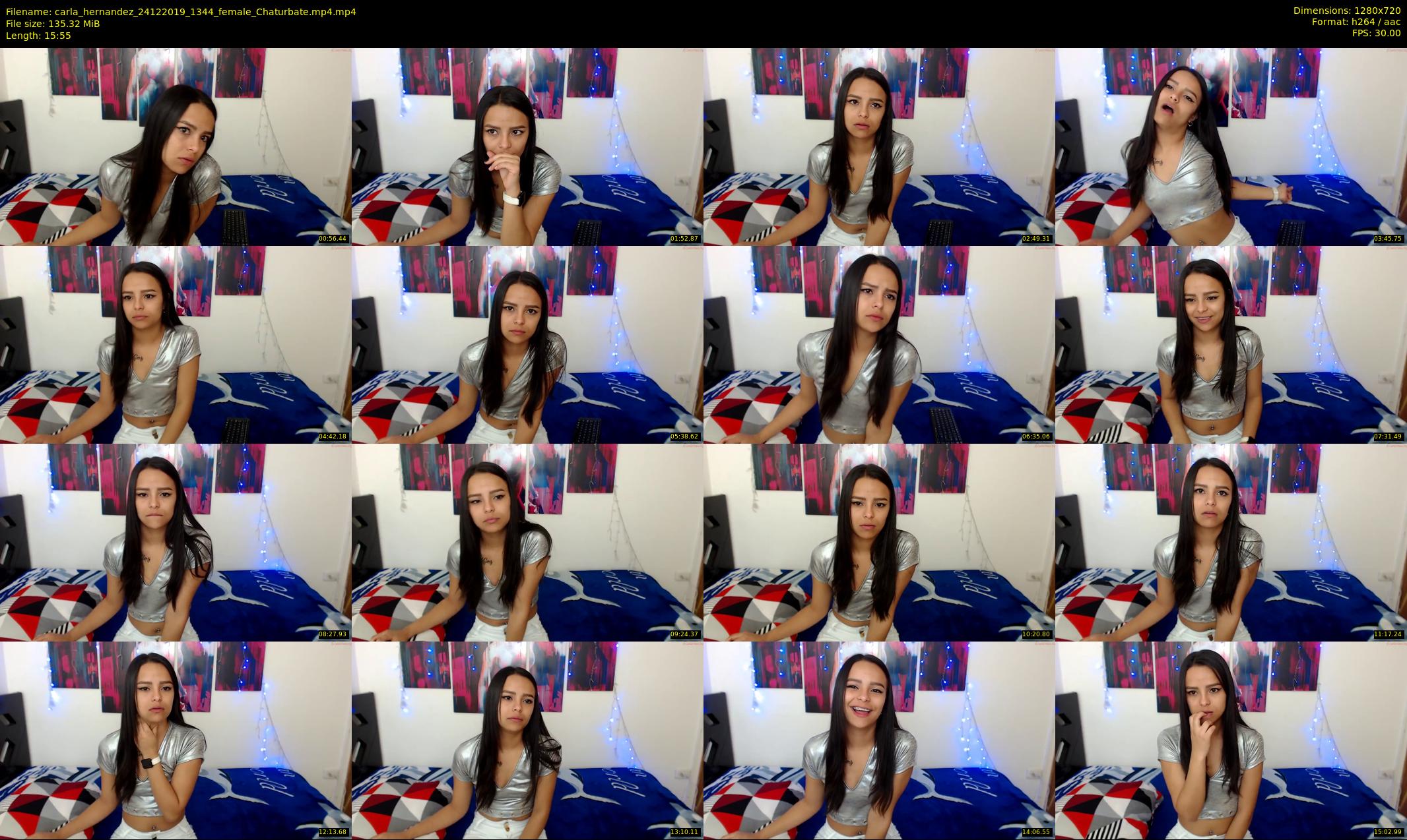 carla_hernandez — 16 minute Chaturbate female cam show recording, 720p, Dec 24, 2019