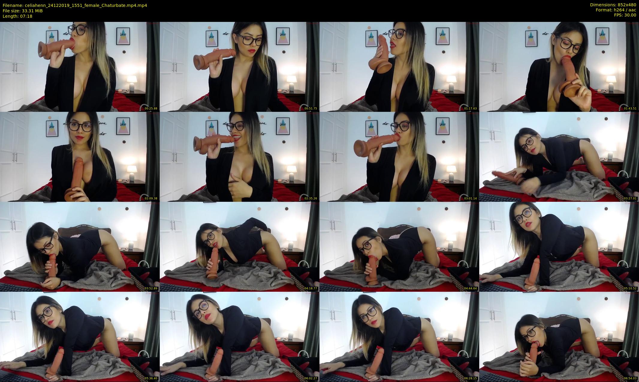 celiahenn — 8 minute Chaturbate female cam show recording, 480p, Dec 24, 2019