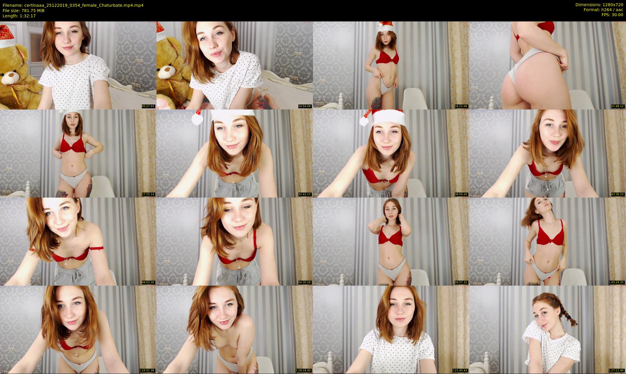 certinaaa — 93 minute Chaturbate female cam show recording, 720p, Dec 25, 2019