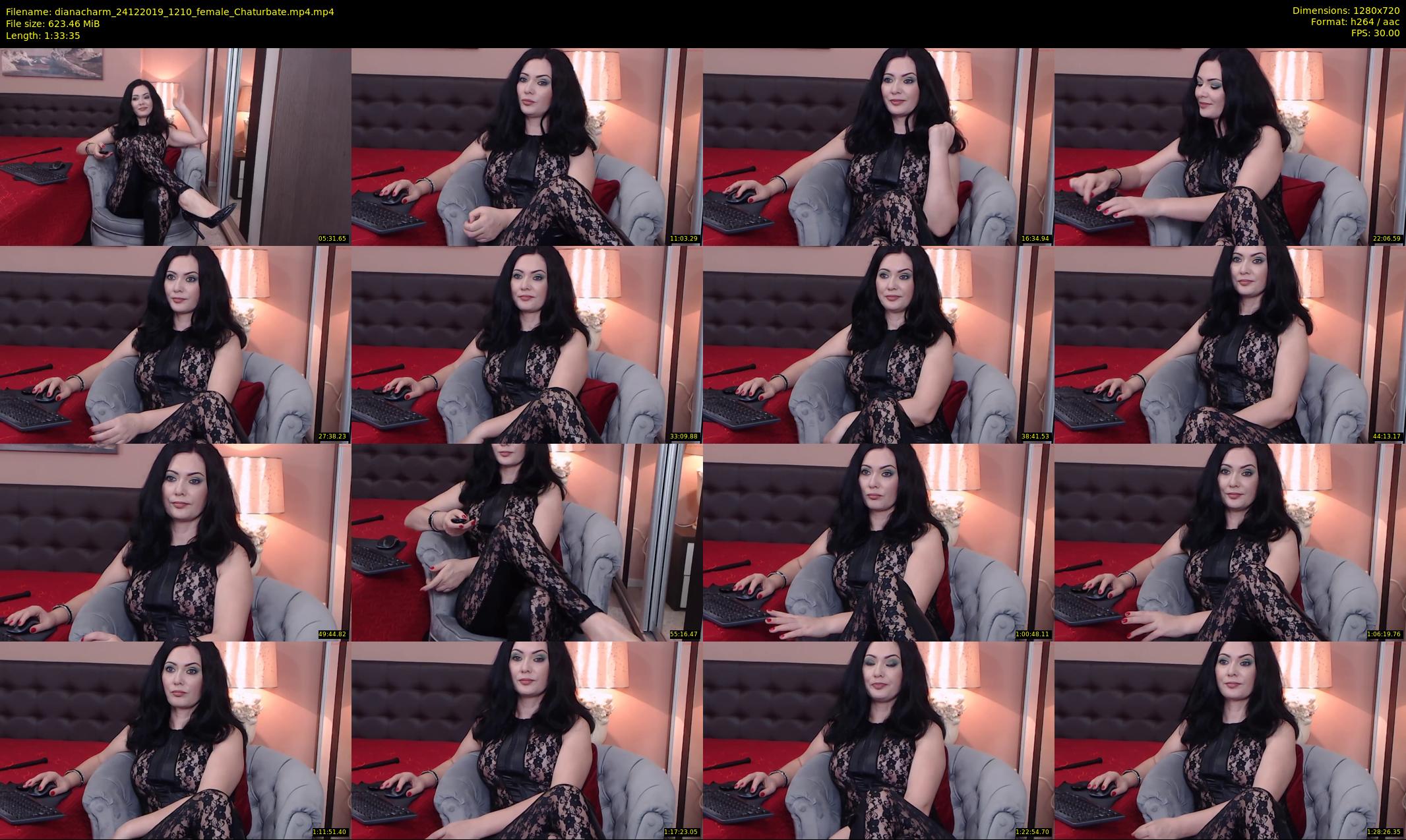 dianacharm — 94 minute Chaturbate female cam show recording, 720p, Dec 24, 2019
