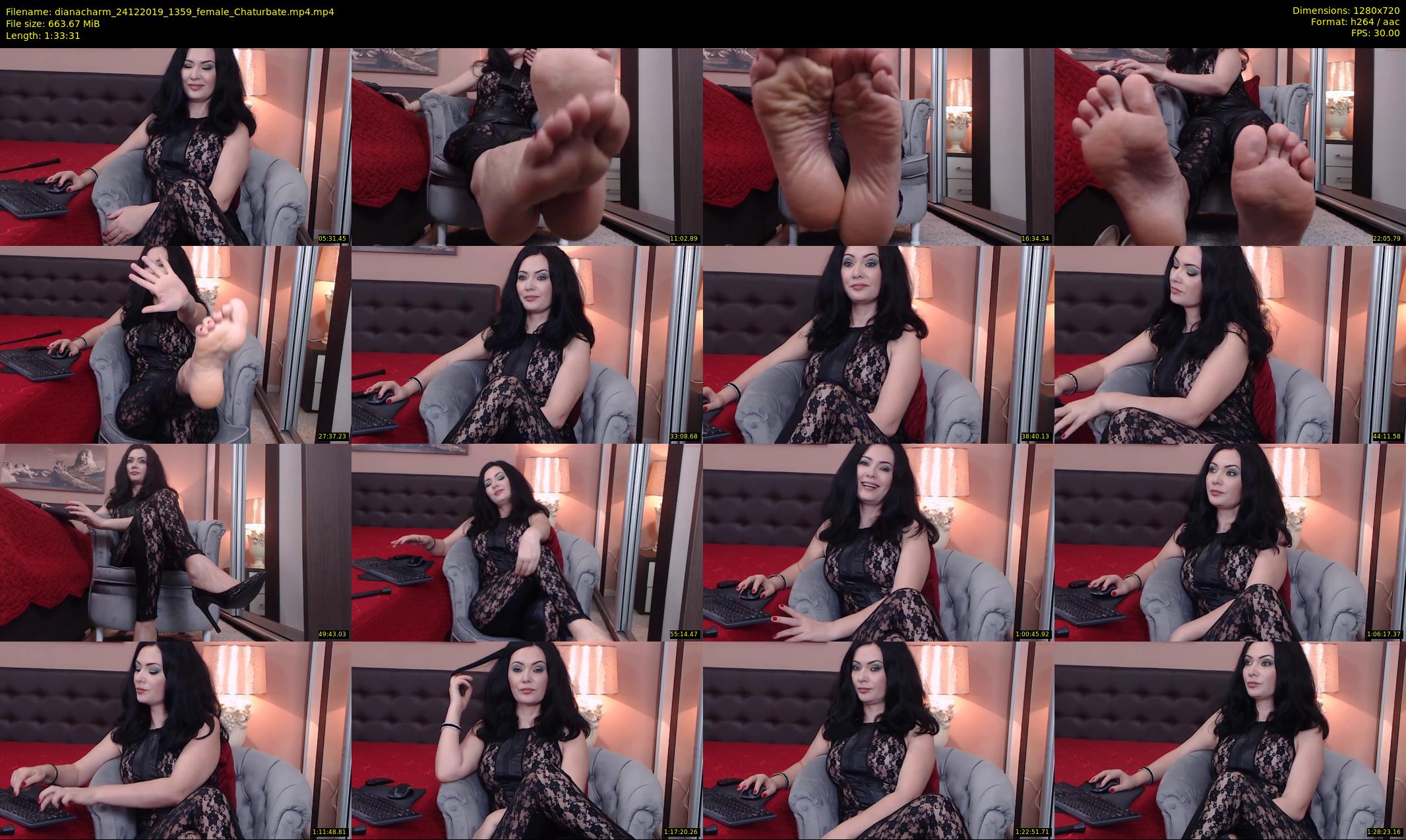 dianacharm — 94 minute Chaturbate female cam show recording, 720p, Dec 24, 2019