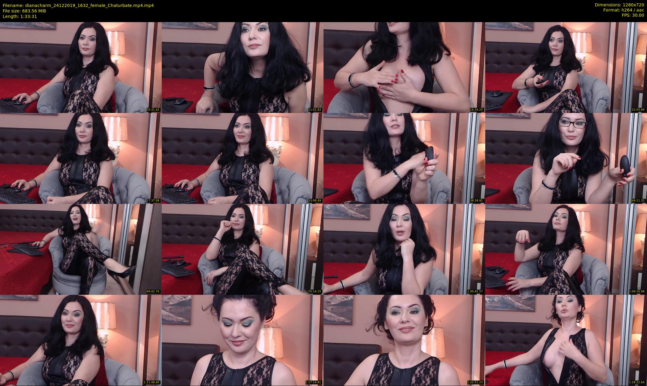 dianacharm — 94 minute Chaturbate female cam show recording, 720p, Dec 24, 2019