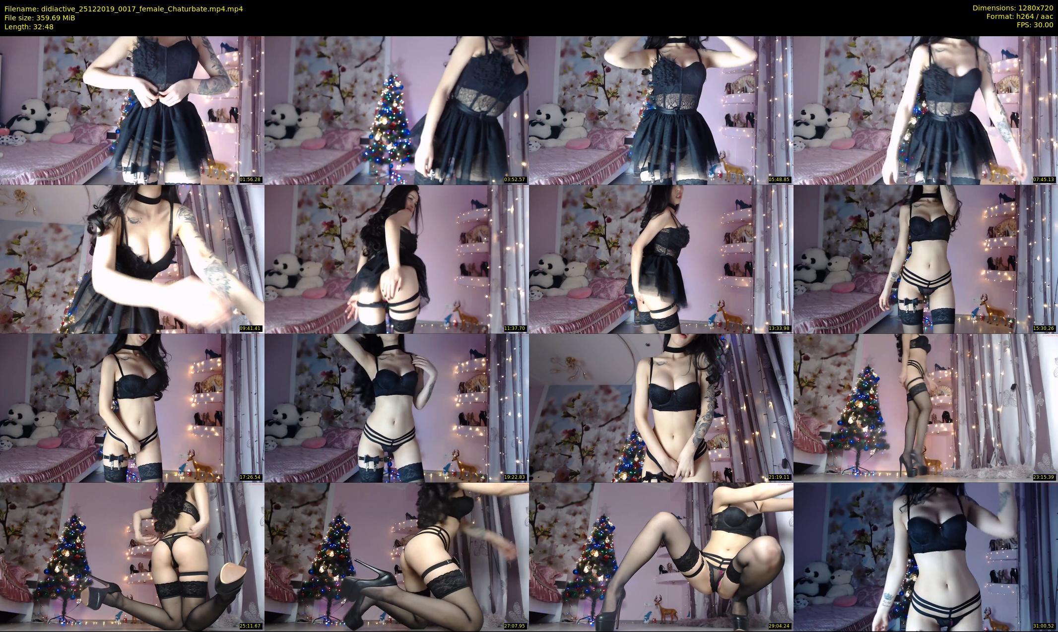 didiactive — 33 minute Chaturbate female cam show recording, 720p, Dec 25, 2019