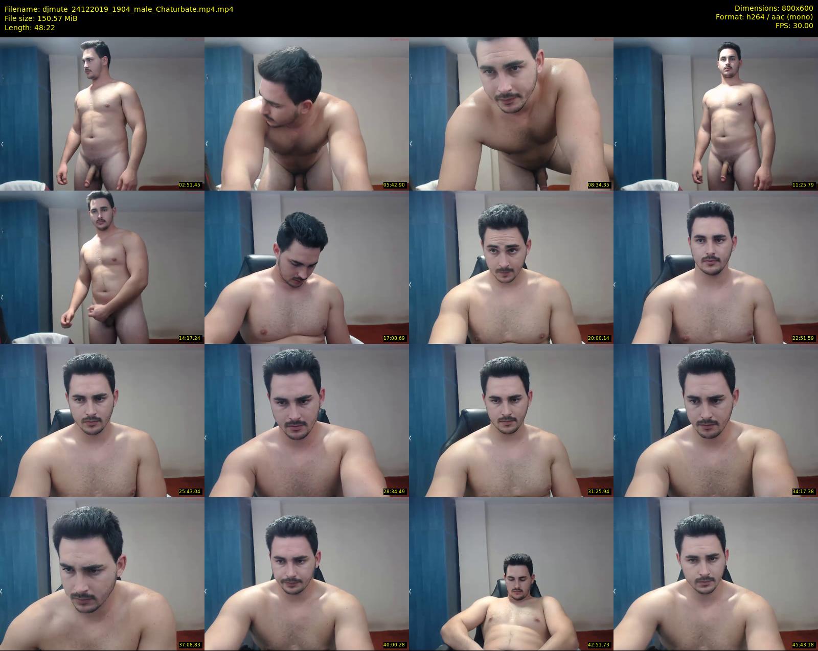 djmute — 49 minute Chaturbate male cam show recording, 480p, Dec 24, 2019