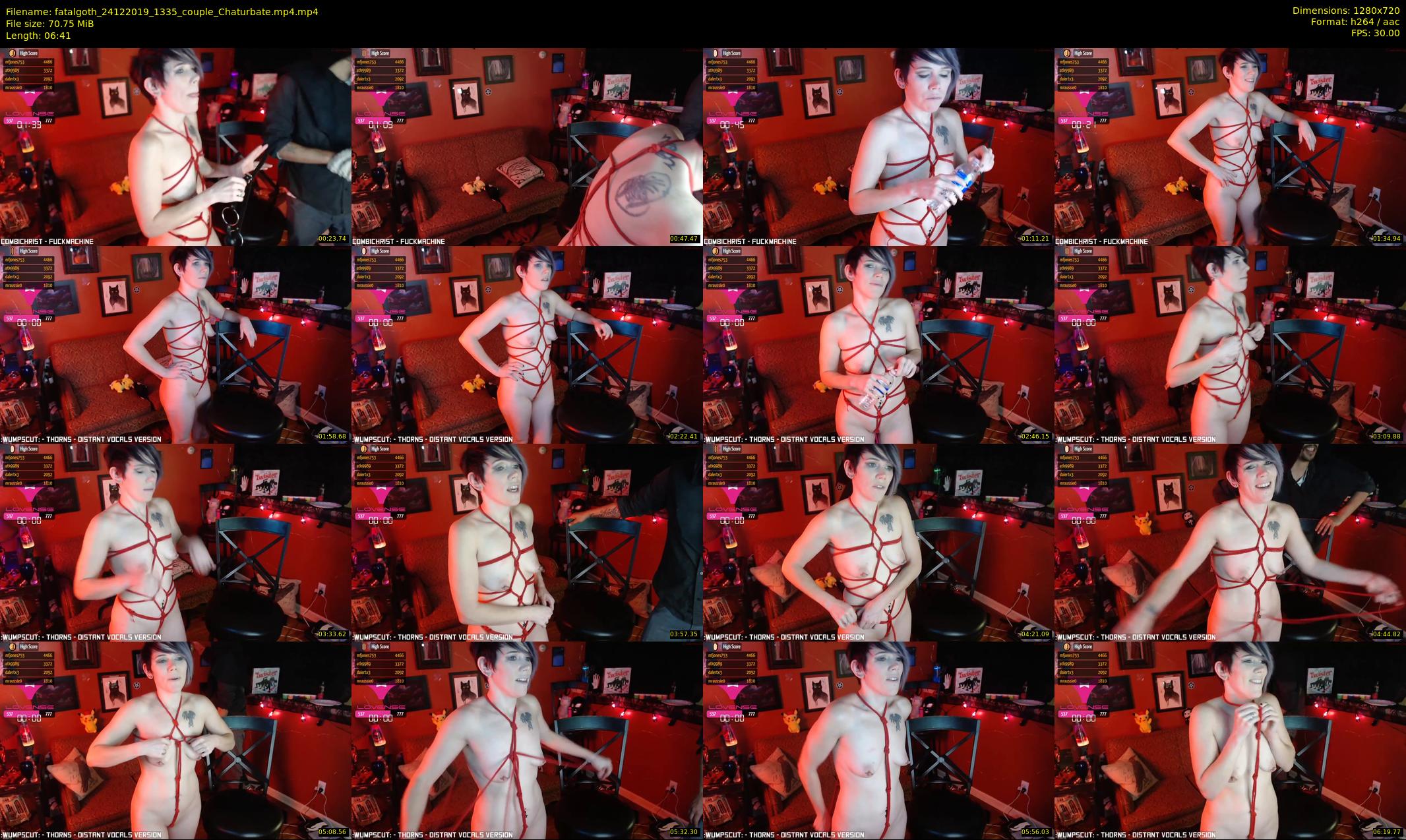 fatalgoth — 7 minute Chaturbate couple cam show recording, 720p, Dec 24, 2019