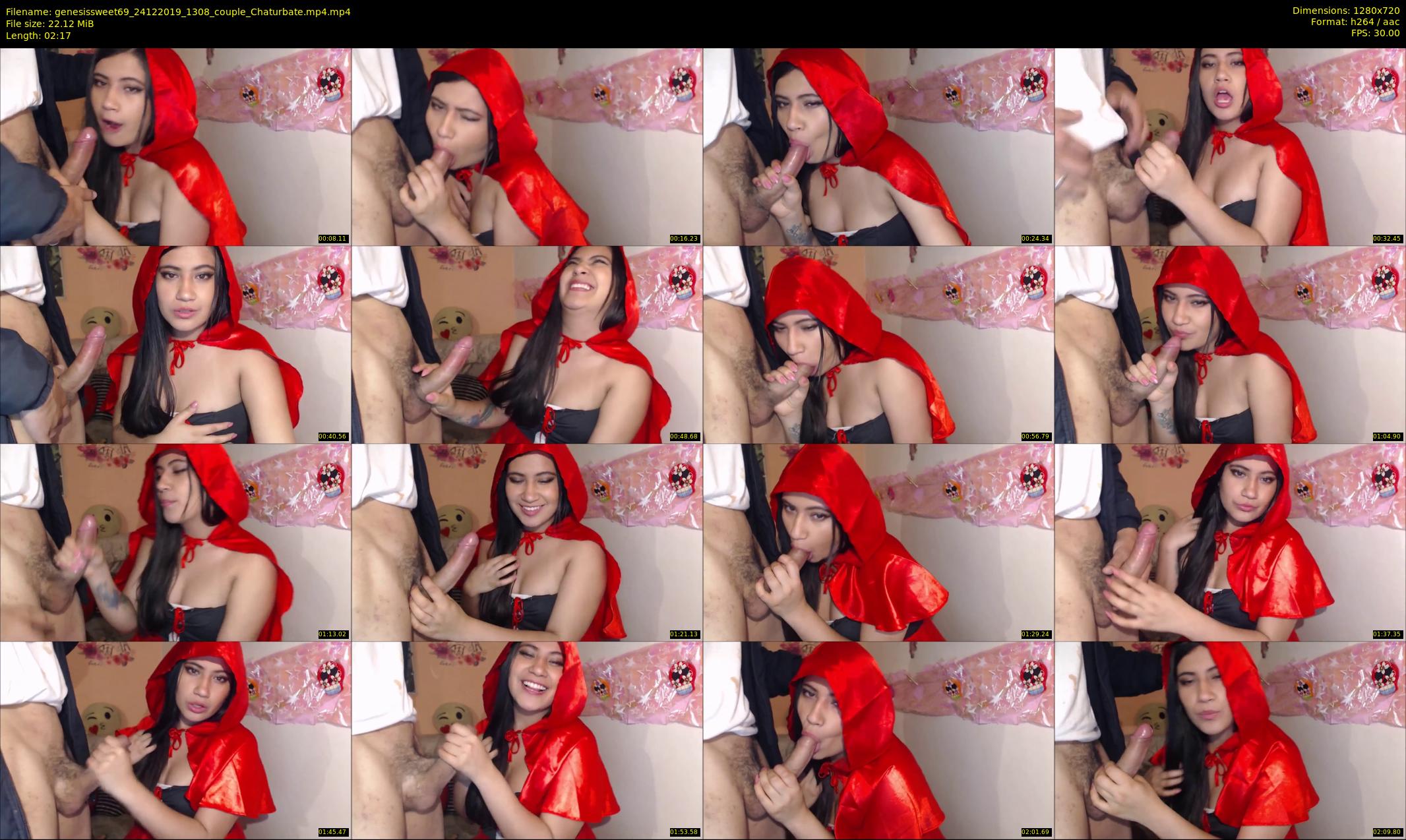 genesissweet69 — 3 minute Chaturbate couple cam show recording, 720p, Dec 24, 2019