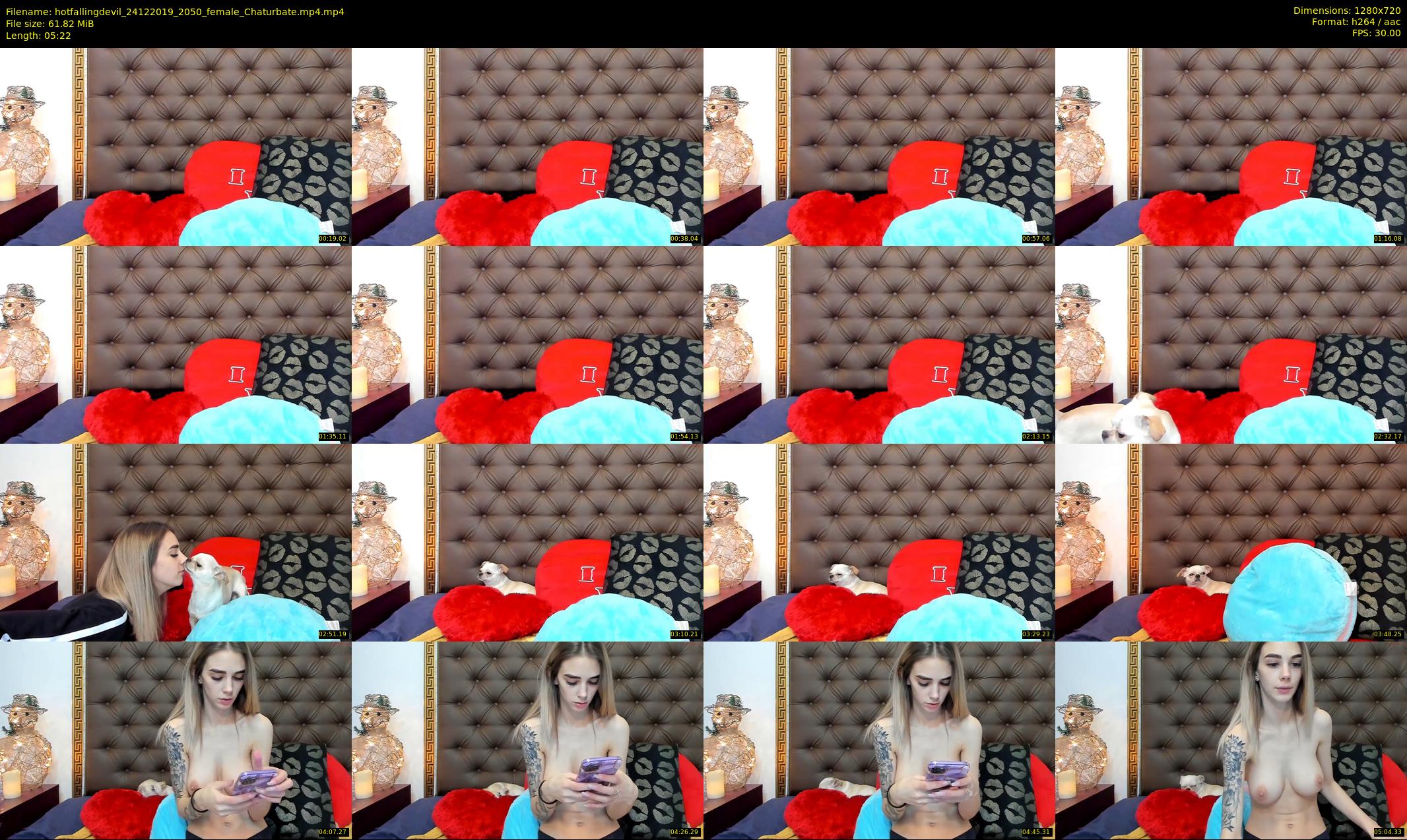 hotfallingdevil — 6 minute Chaturbate female cam show recording, 720p, Dec 24, 2019