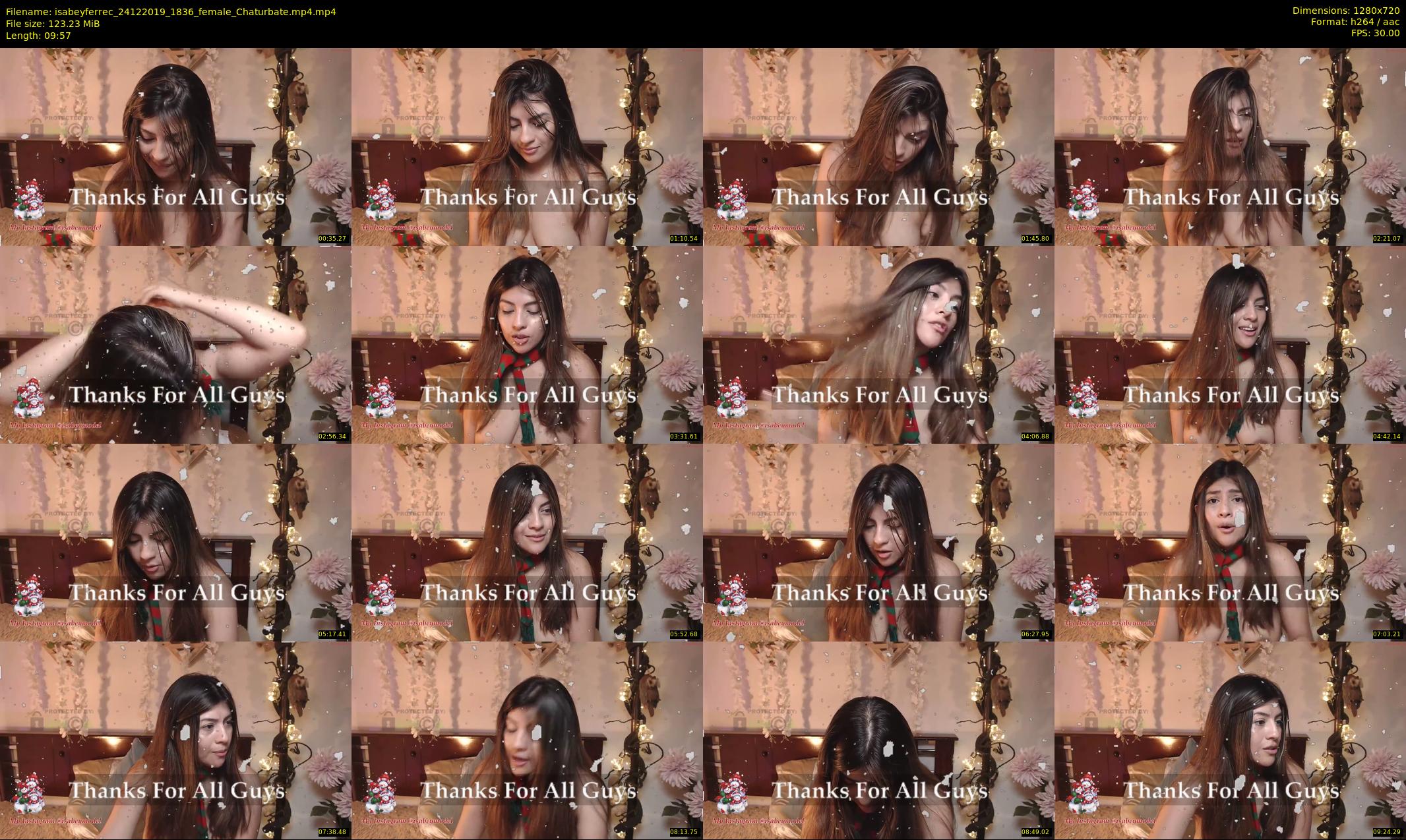 isabeyferrec — 10 minute Chaturbate female cam show recording, 720p, Dec 24, 2019