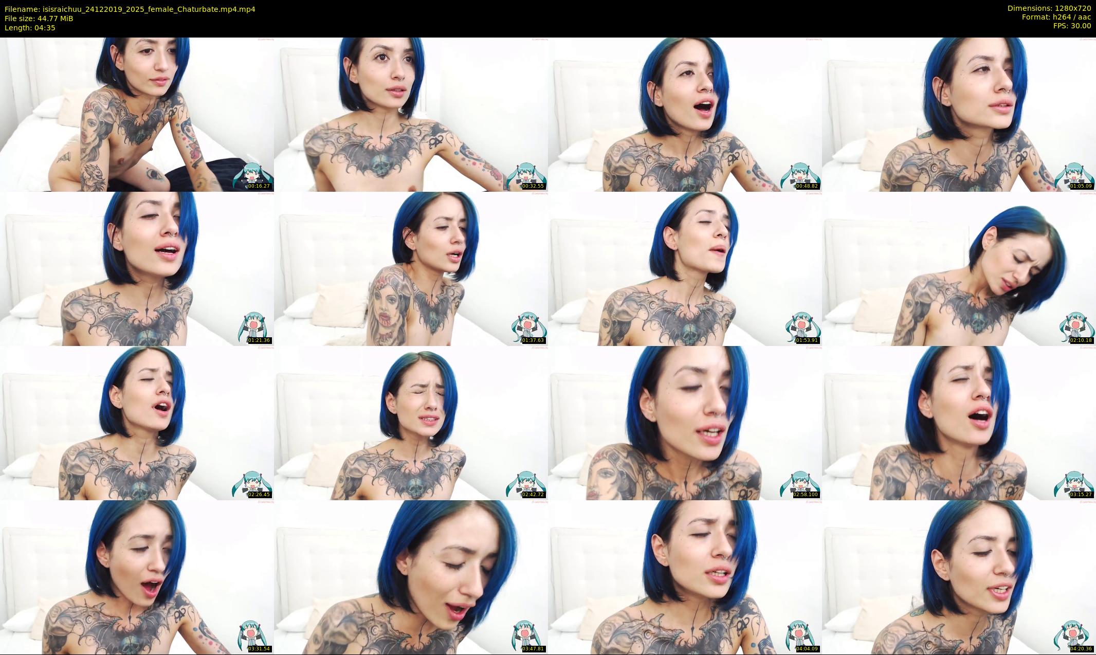 isisraichuu — 5 minute Chaturbate female cam show recording, 720p, Dec 24, 2019