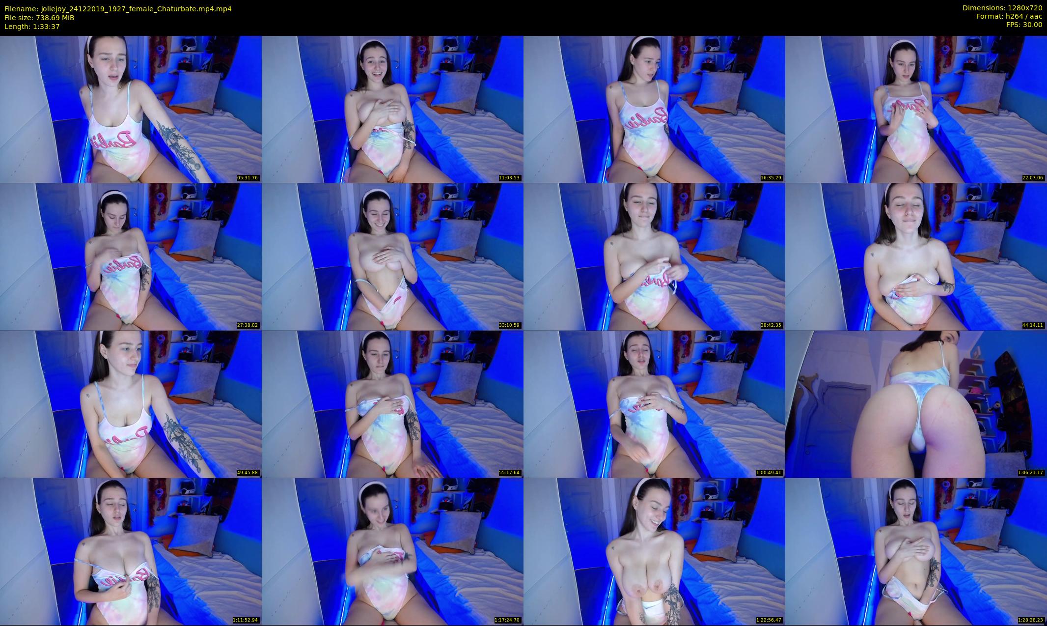 joliejoy — 94 minute Chaturbate female cam show recording, 720p, Dec 24, 2019