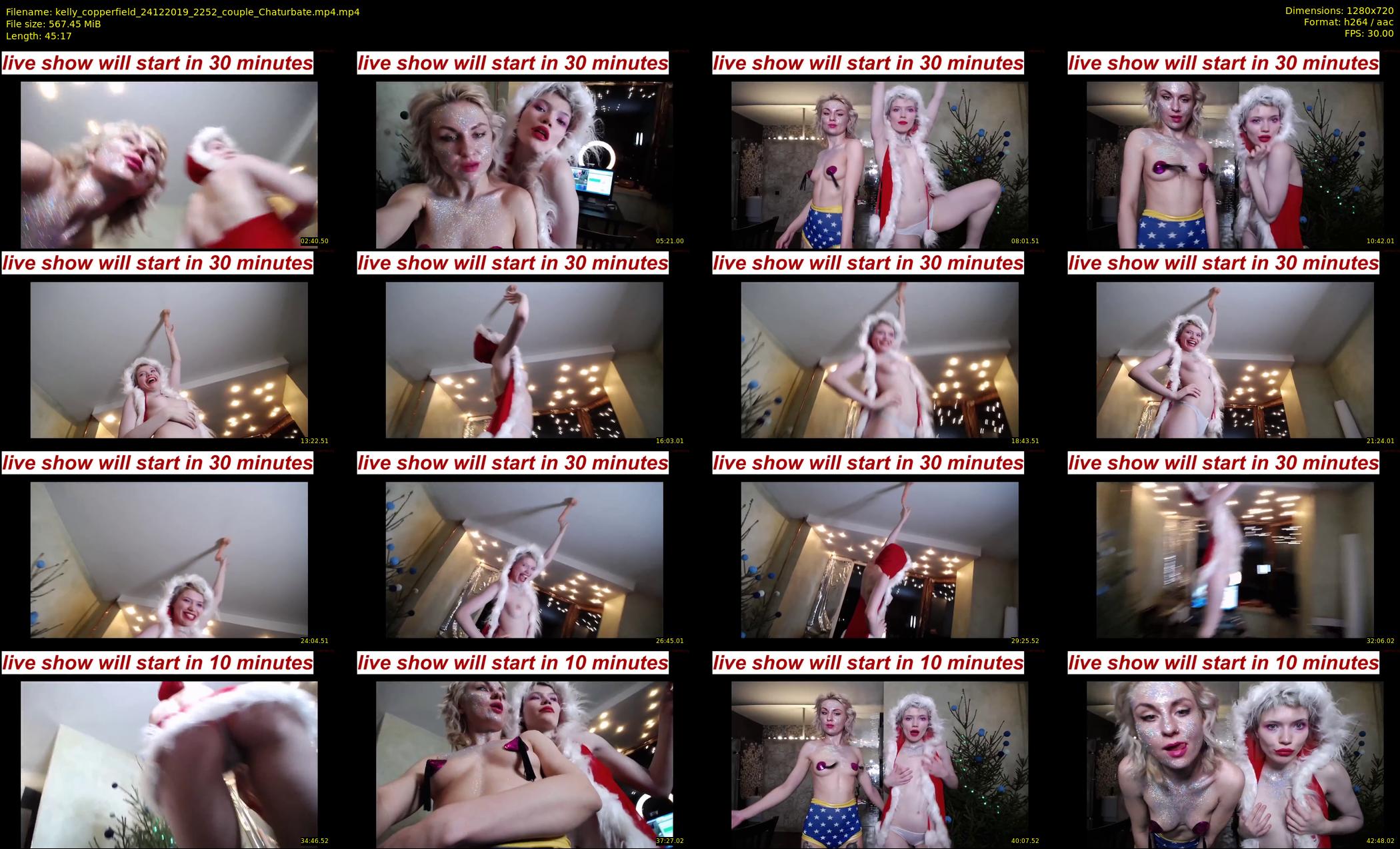 kelly_copperfield — 46 minute Chaturbate female cam show recording, 720p, Dec 24, 2019