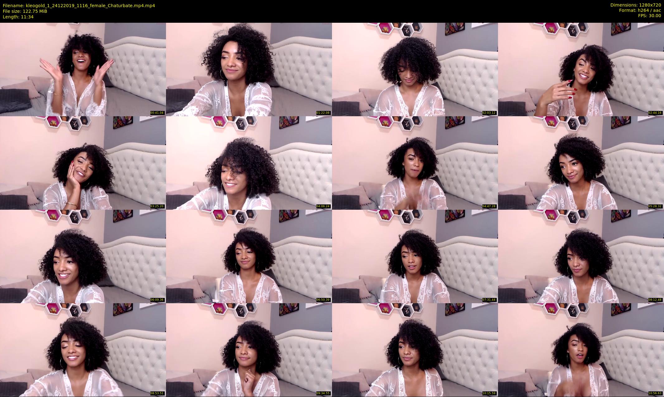 kleogold_1 — 12 minute Chaturbate female cam show recording, 720p, Dec 24, 2019