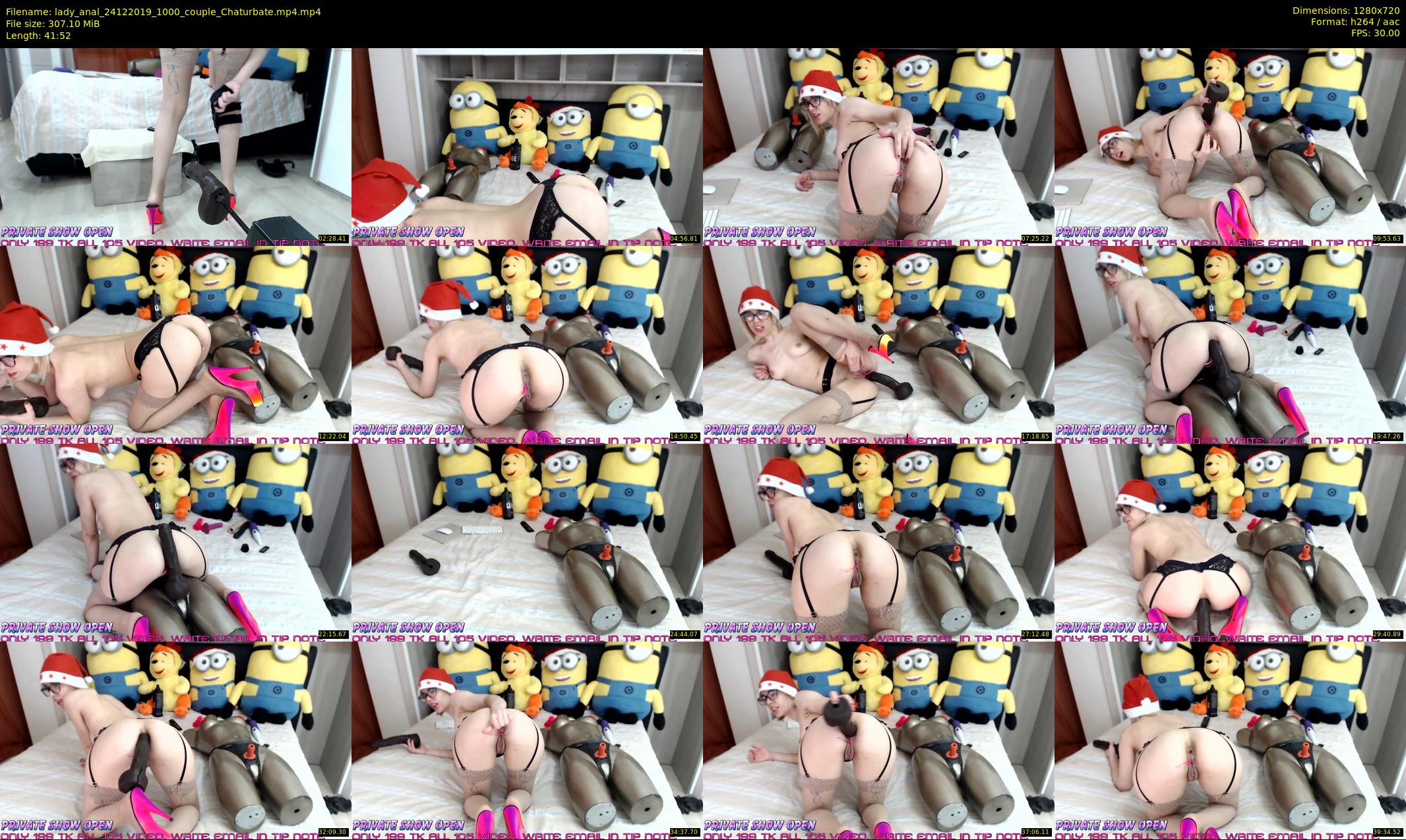 lady_anal — 42 minute Chaturbate female cam show recording, 720p, Dec 24, 2019