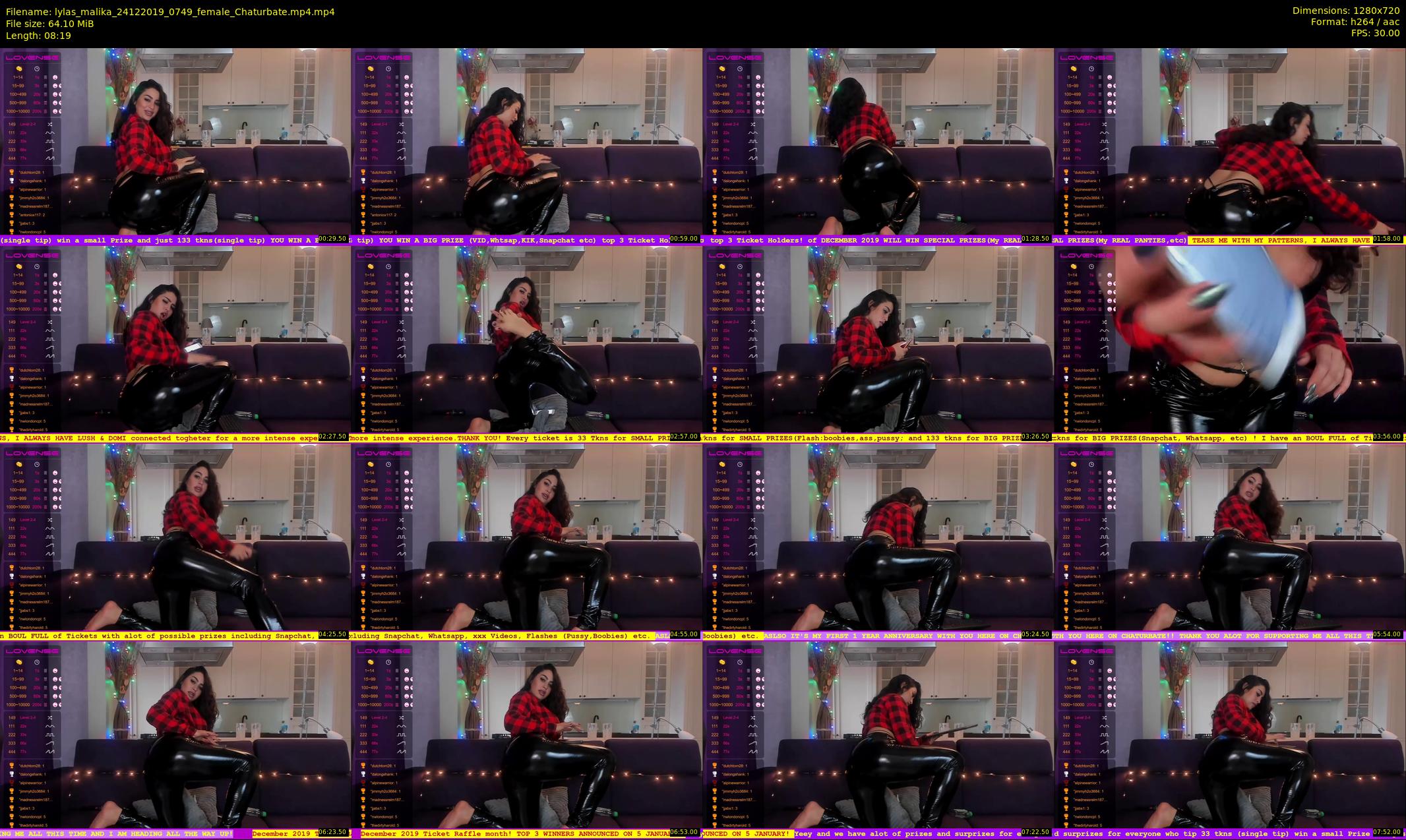 lylas_malika — 9 minute Chaturbate female cam show recording, 720p, Dec 24, 2019