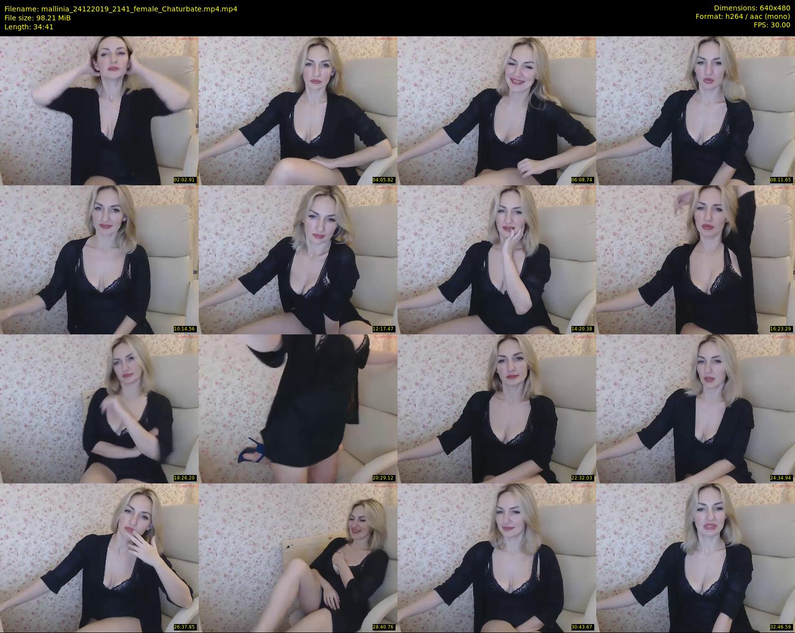 mallinia — 35 minute Chaturbate female cam show recording, 480p, Dec 24, 2019