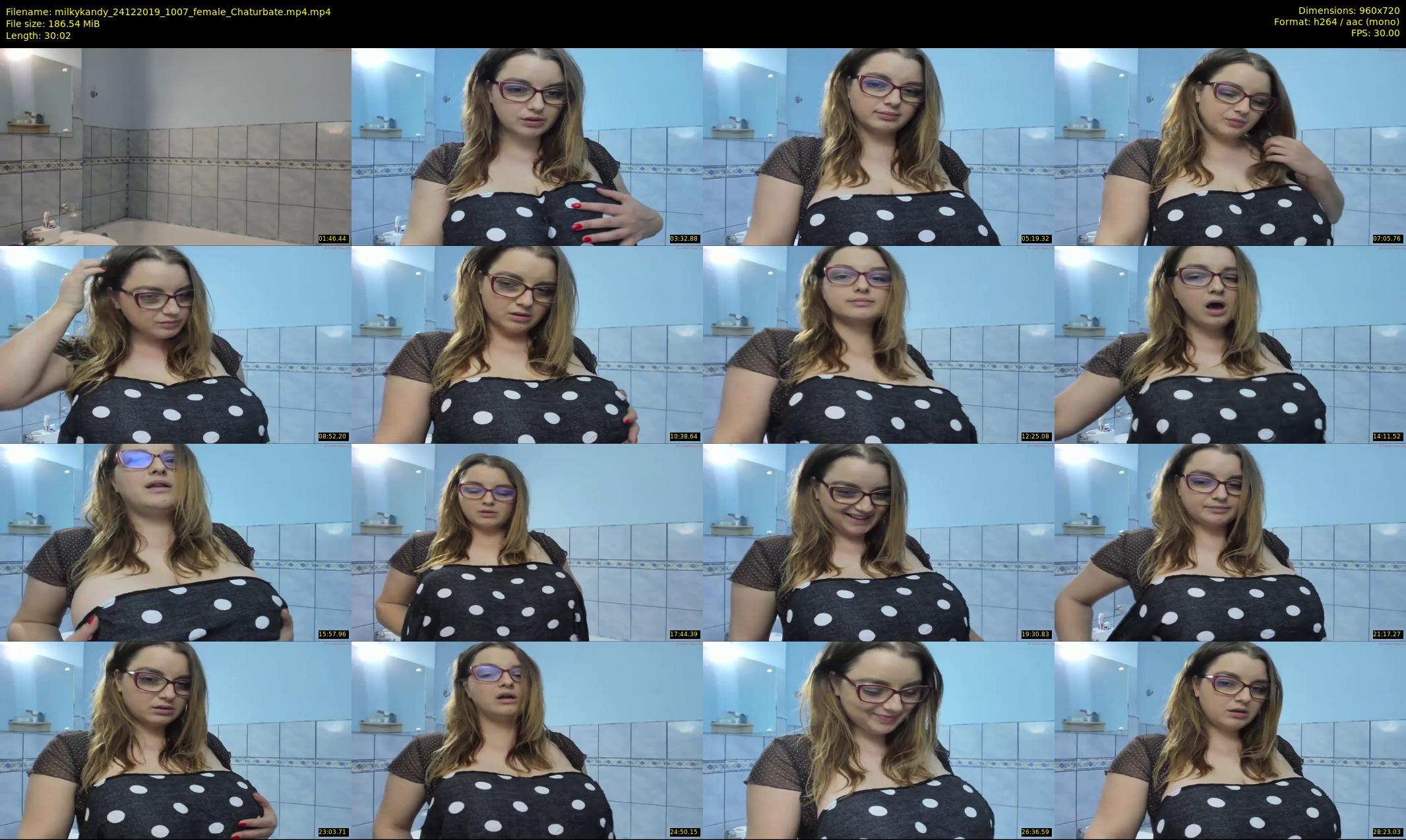 milkykandy — 31 minute Chaturbate female cam show recording, 720p, Dec 24, 2019