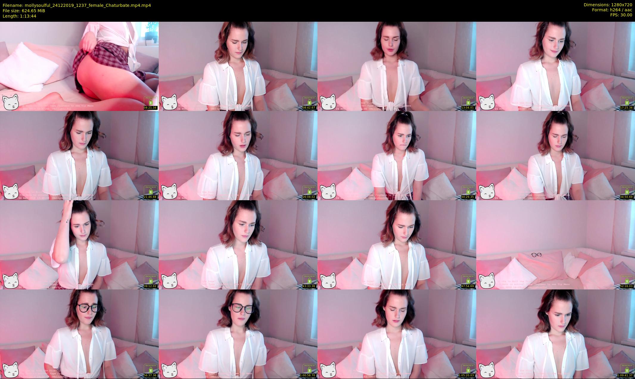 mollysoulful — 74 minute Chaturbate female cam show recording, 720p, Dec 24, 2019