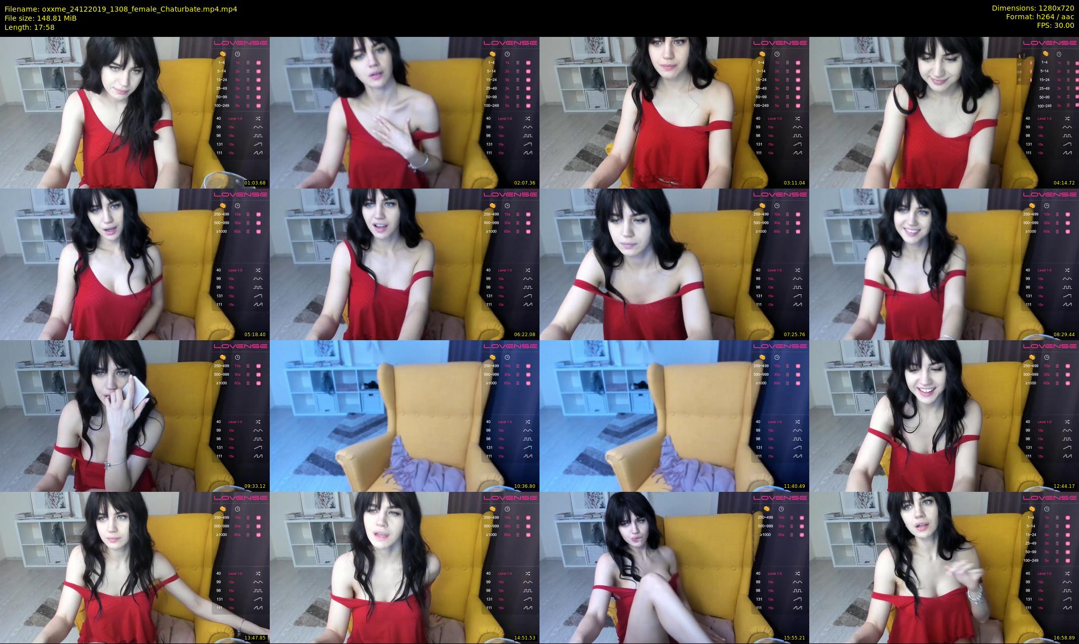 oxxme — 18 minute Chaturbate female cam show recording, 720p, Dec 24, 2019