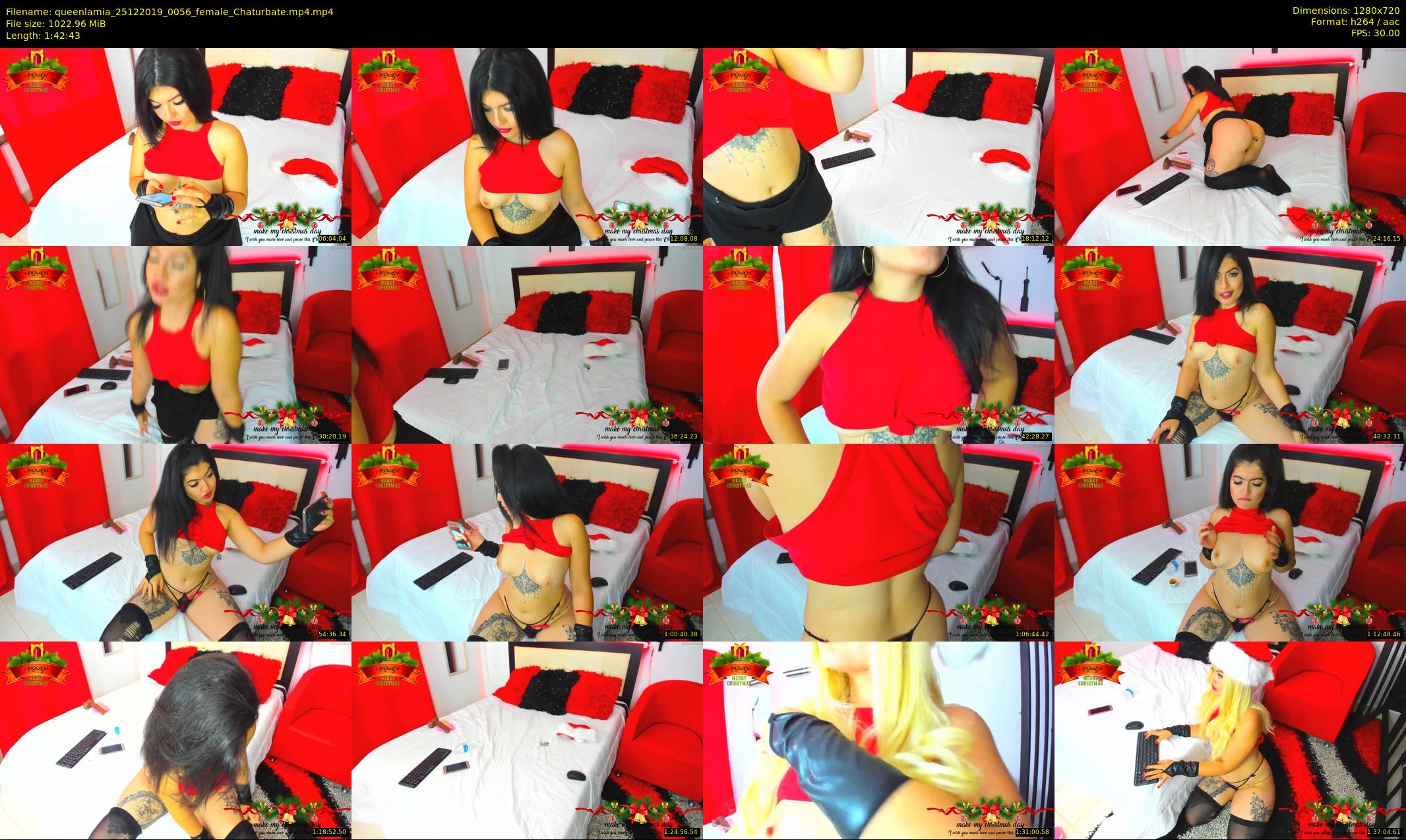 queenlamia — 103 minute Chaturbate female cam show recording, 720p, Dec 25, 2019