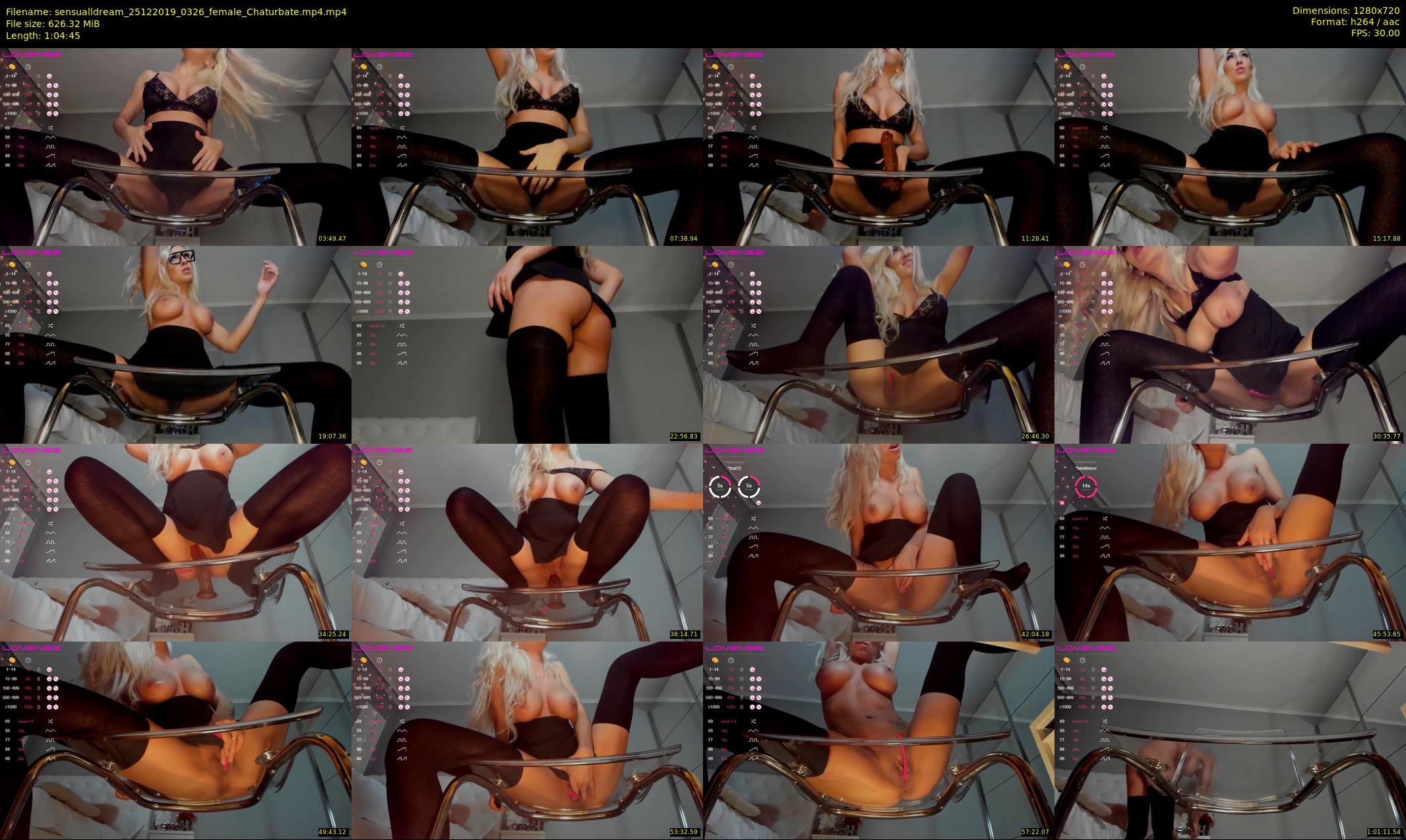 sensualldream — 65 minute Chaturbate female cam show recording, 720p, Dec 25, 2019