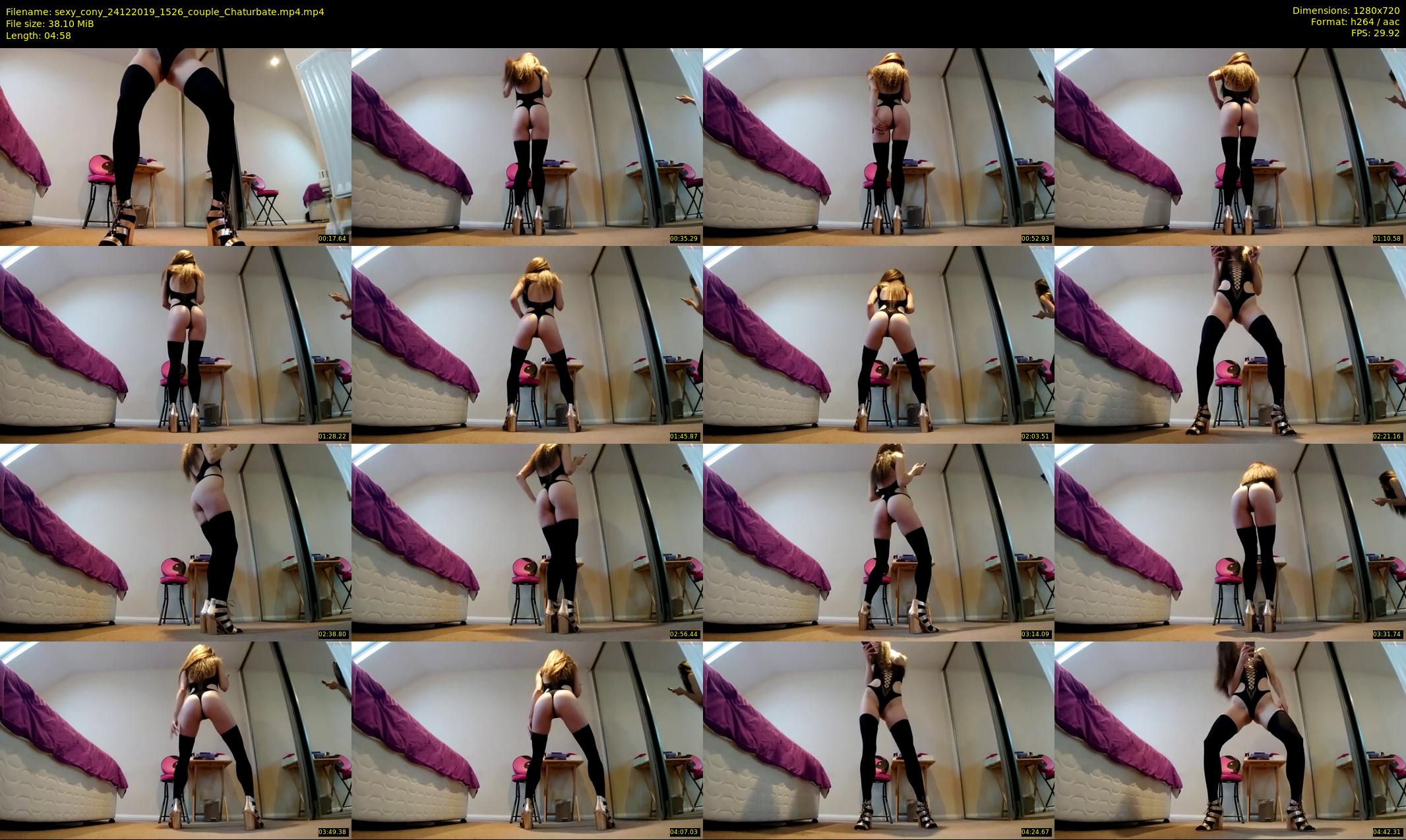 sexy_cony — 5 minute Chaturbate female cam show recording, 720p, Dec 24, 2019