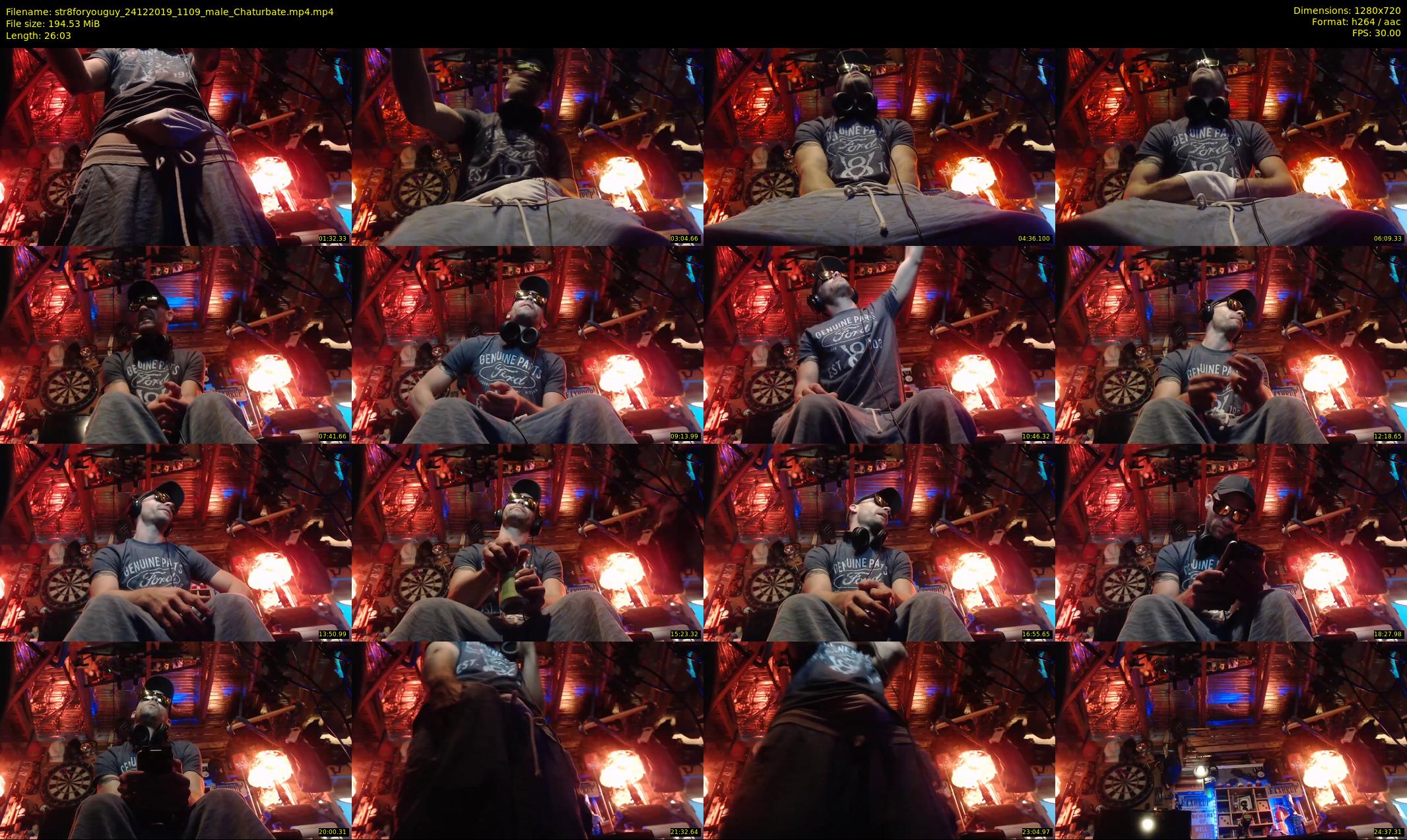 str8foryouguy — 27 minute Chaturbate male cam show recording, 720p, Dec 24, 2019