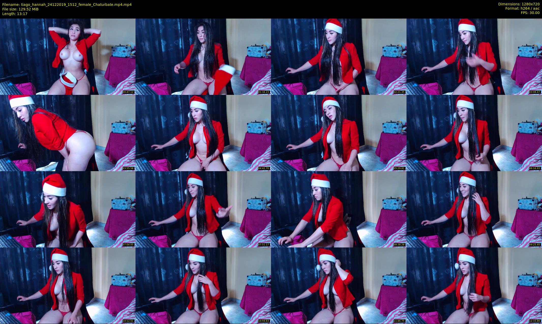 tiago_hannah — 14 minute Chaturbate couple cam show recording, 720p, Dec 24, 2019