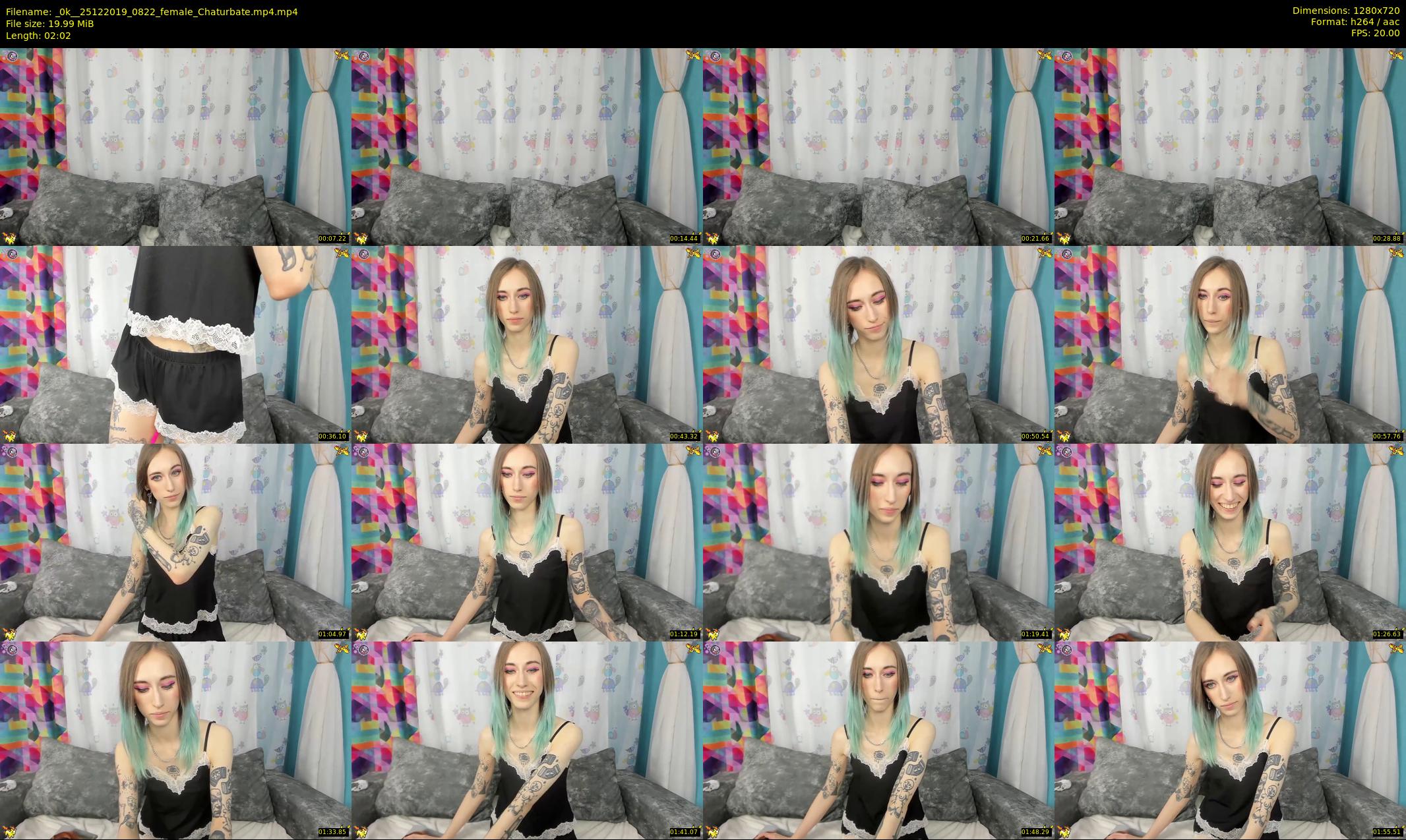 _0k_ — 3 minute Chaturbate female cam show recording, 720p, Dec 25, 2019