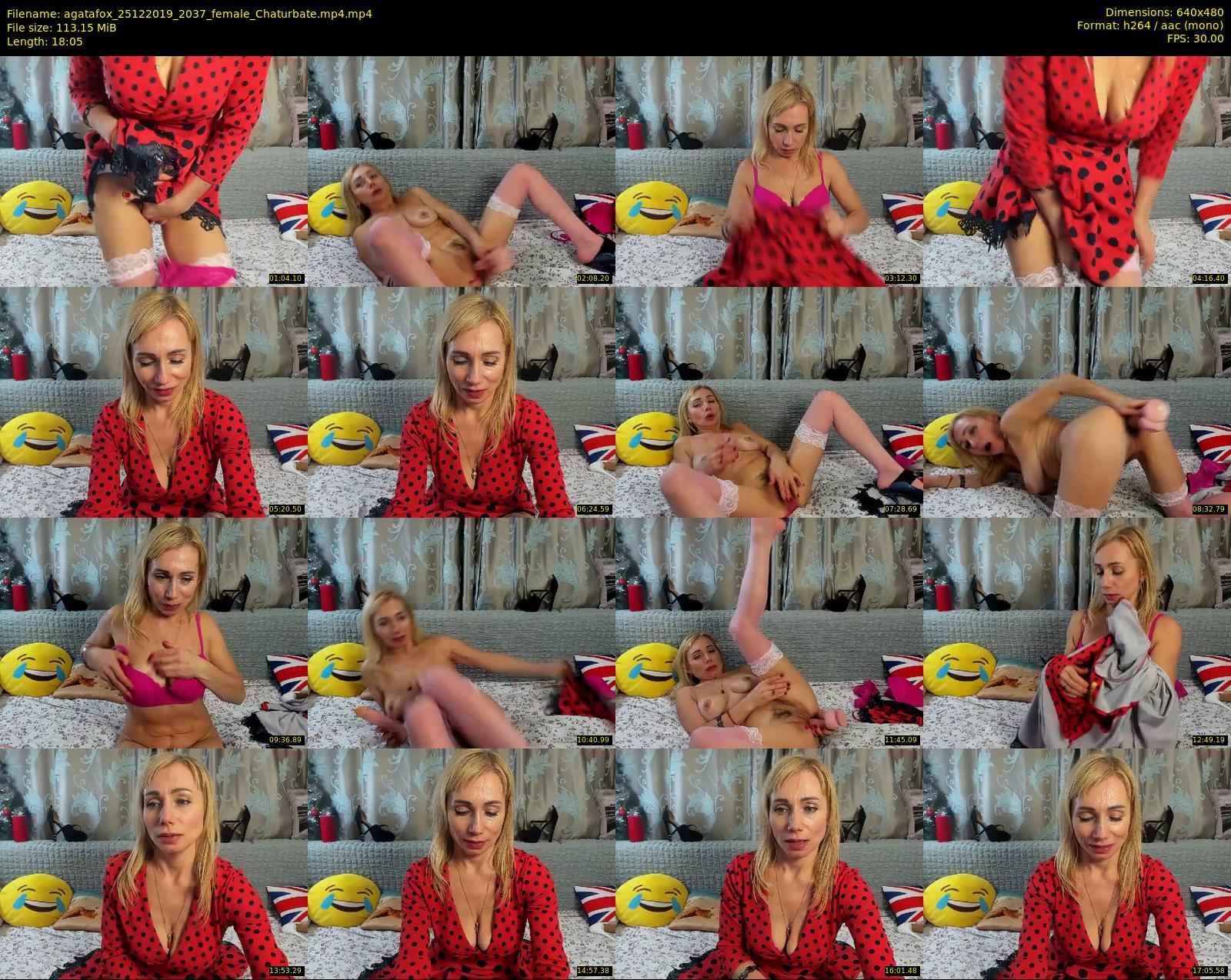 agatafox — 19 minute Chaturbate female cam show recording, 480p, Dec 25, 2019