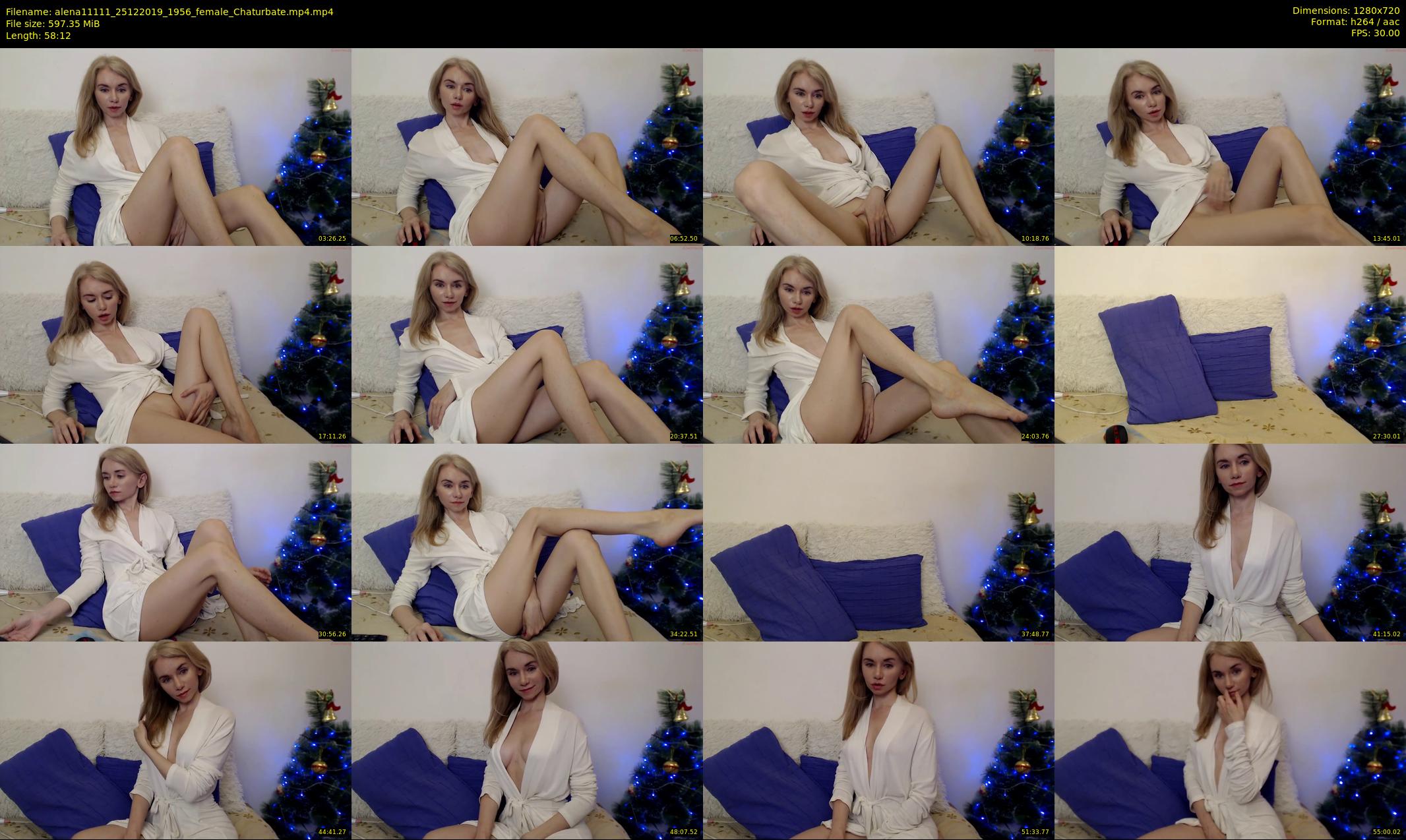 alena11111 — 59 minute Chaturbate female cam show recording, 720p, Dec 25, 2019