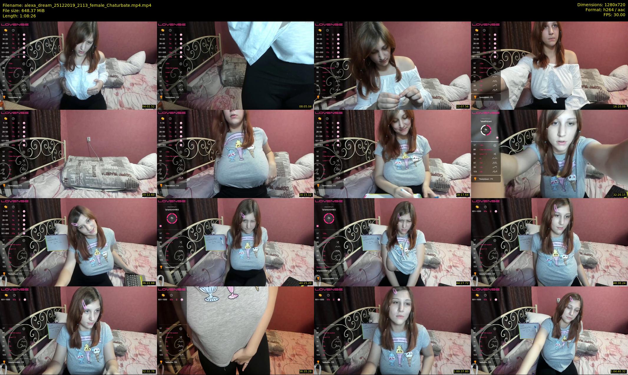 alexa_dream — 69 minute Chaturbate female cam show recording, 720p, Dec 25, 2019