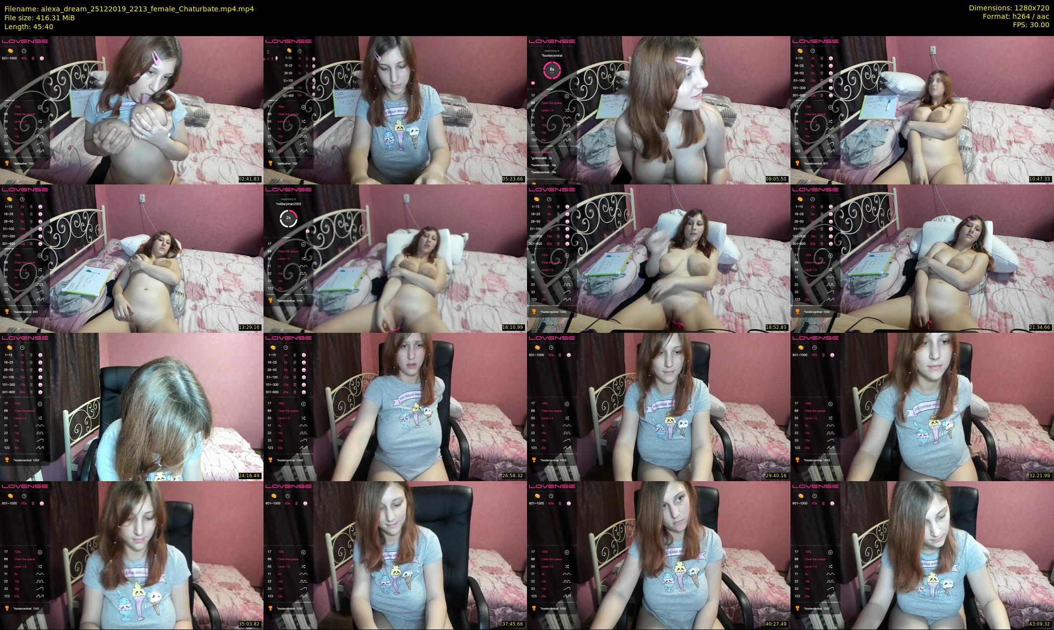 alexa_dream — 46 minute Chaturbate female cam show recording, 720p, Dec 25, 2019