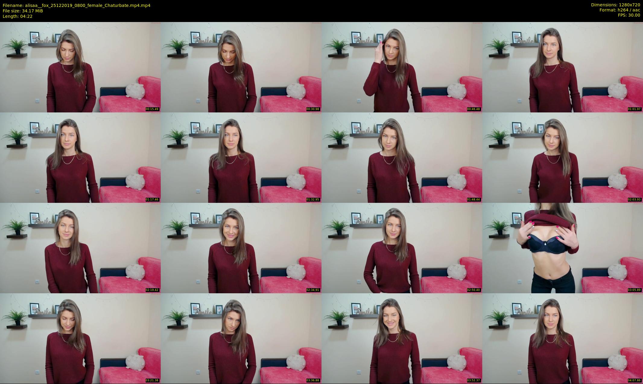 alisaa__fox — 5 minute Chaturbate female cam show recording, 720p, Dec 25, 2019
