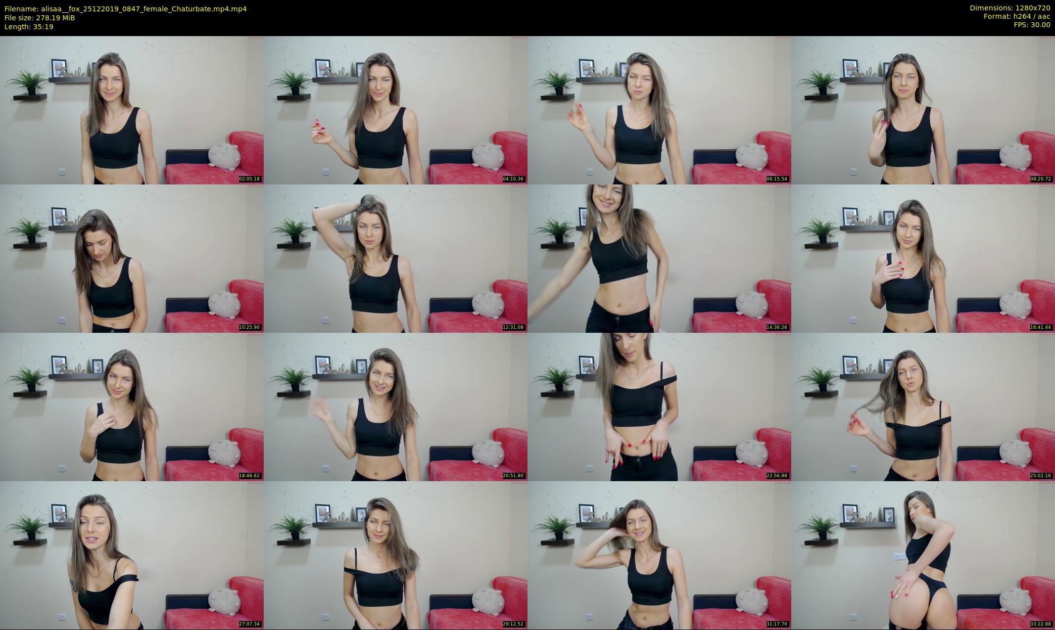alisaa__fox — 36 minute Chaturbate female cam show recording, 720p, Dec 25, 2019