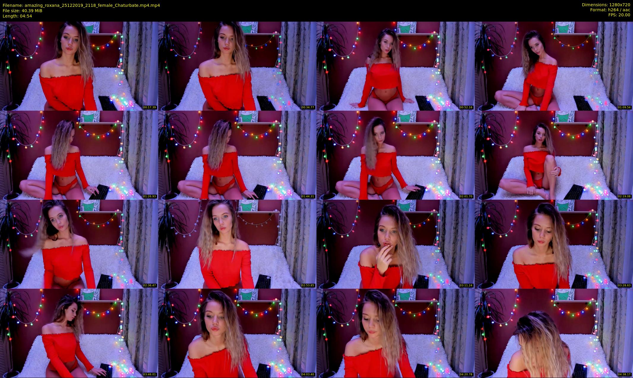 amazing_roxana — 5 minute Chaturbate female cam show recording, 720p, Dec 25, 2019