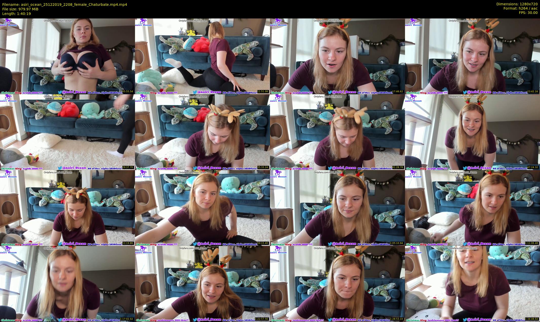 asiri_ocean — 101 minute Chaturbate female cam show recording, 720p, Dec 25, 2019