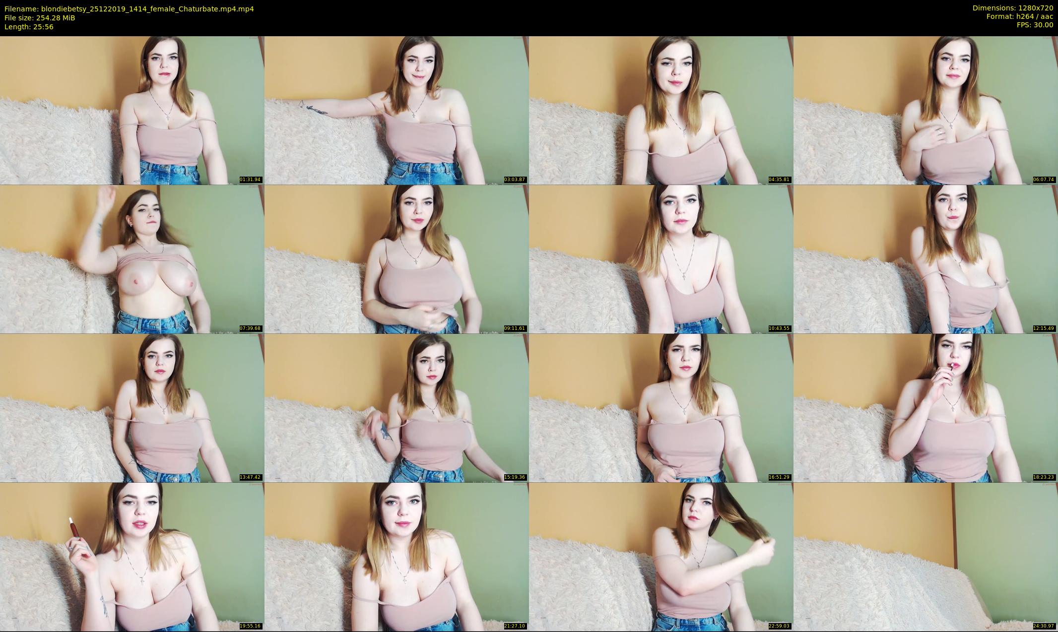 blondiebetsy — 26 minute Chaturbate female cam show recording, 720p, Dec 25, 2019