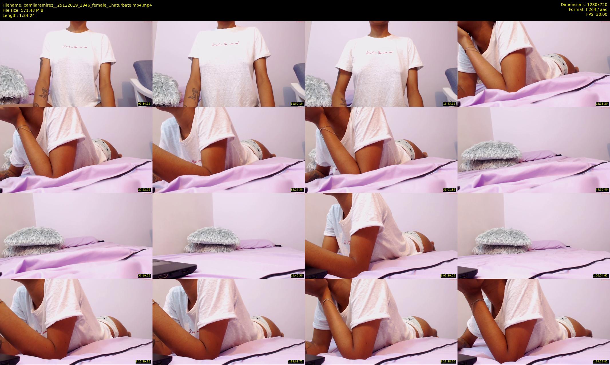 camilaramirez_ — 95 minute Chaturbate female cam show recording, 720p, Dec 25, 2019