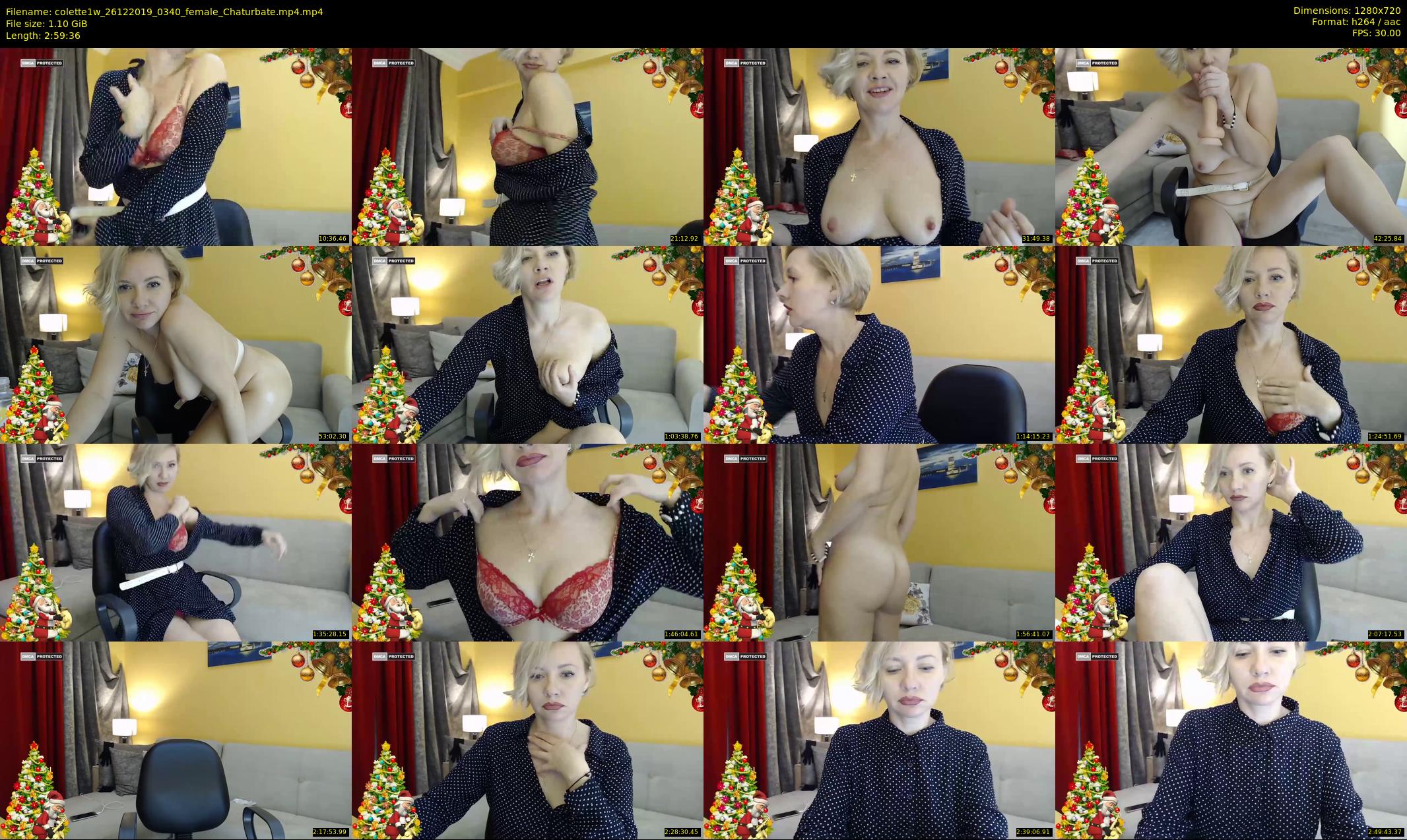 colette1w — 180 minute Chaturbate female cam show recording, 720p, Dec 26, 2019